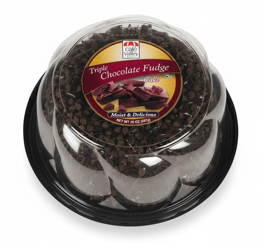 Triple Chocolate Fudge 20 oz Ring Cake, Frozen