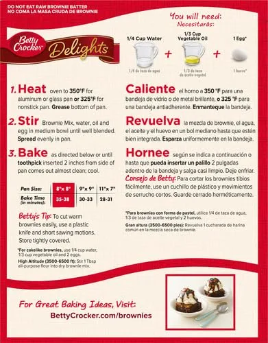 Betty Crocker Delights Supreme Walnut Brownie Mix, 16.5 oz.