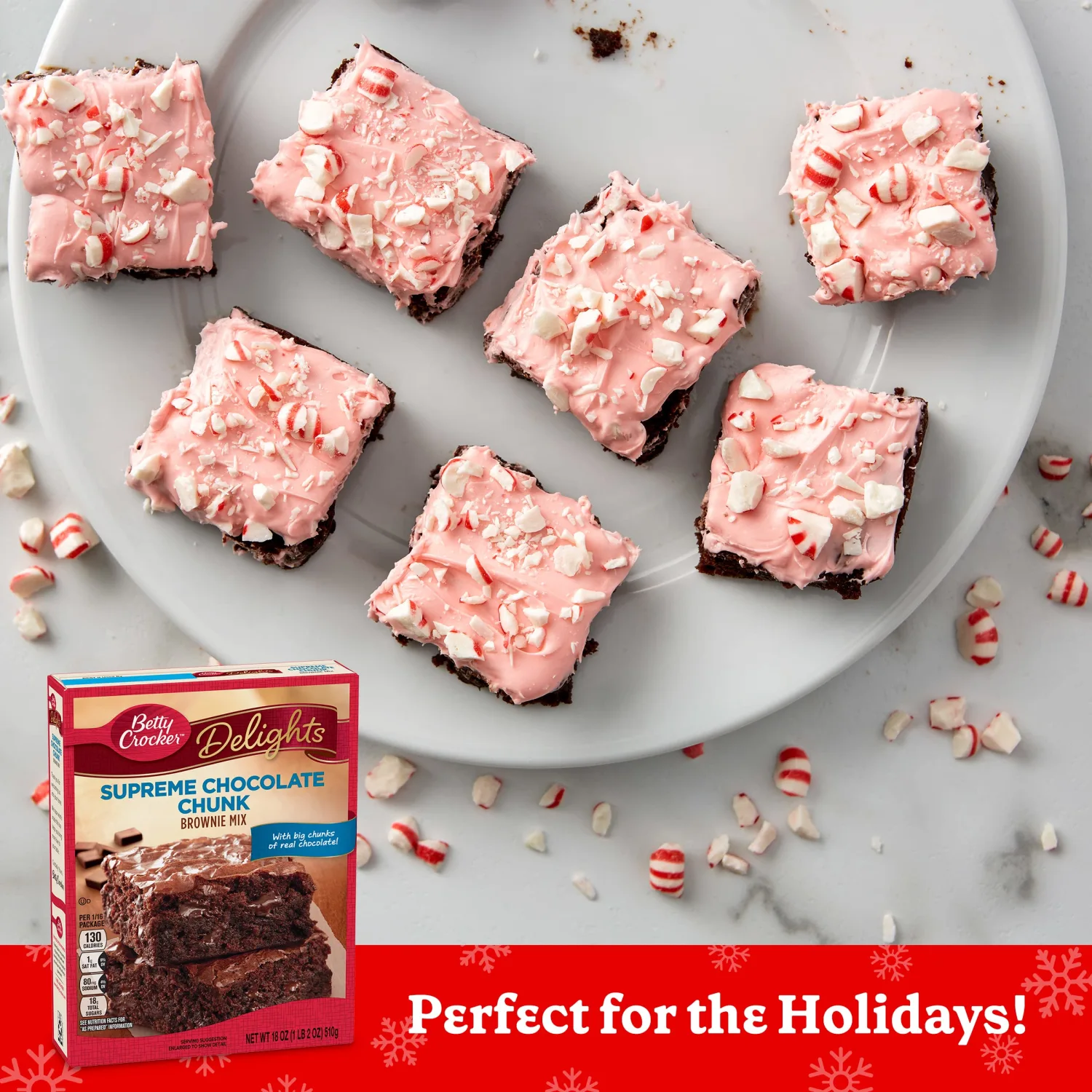 Betty Crocker Supreme Chocolate Chunk Brownie Mix, 18 oz (Pack of 6)