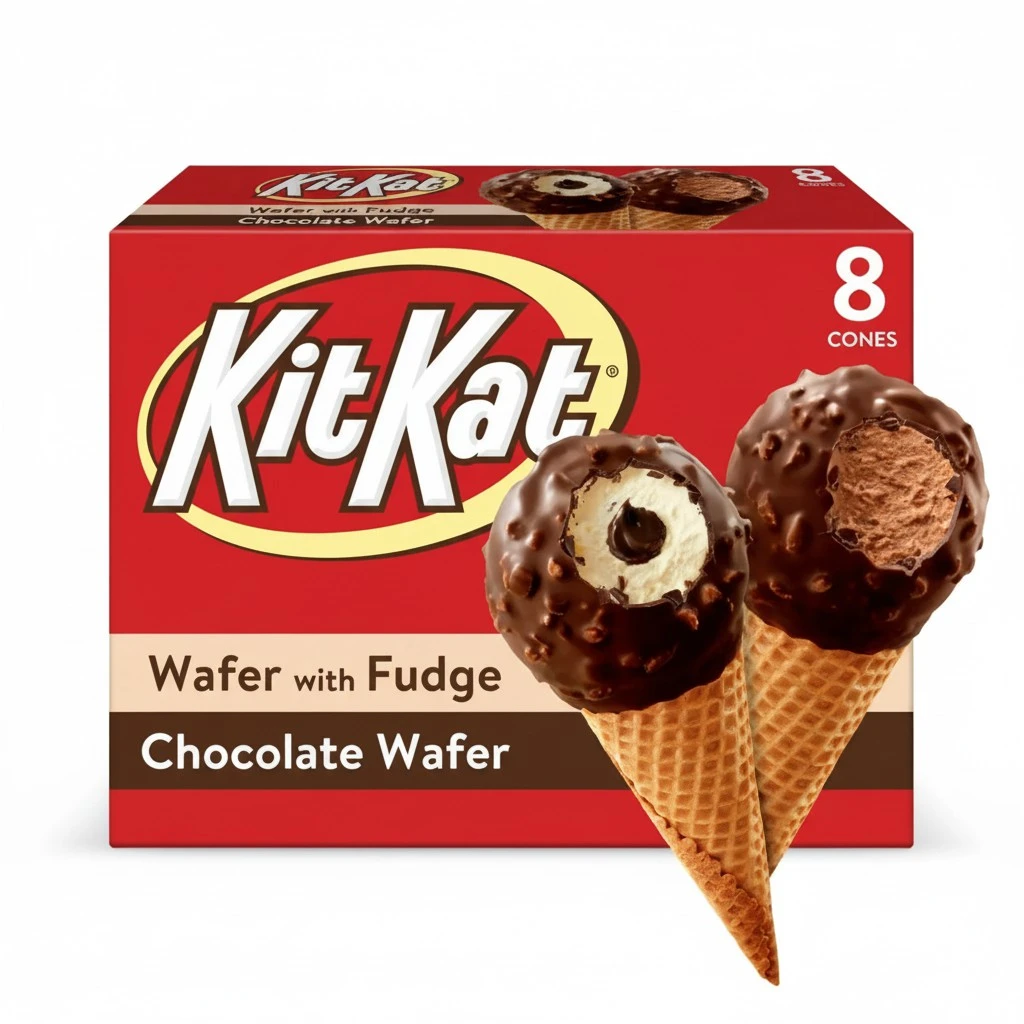 KitKat, Fudge Sundae Cones, 8 Count (Frozen)