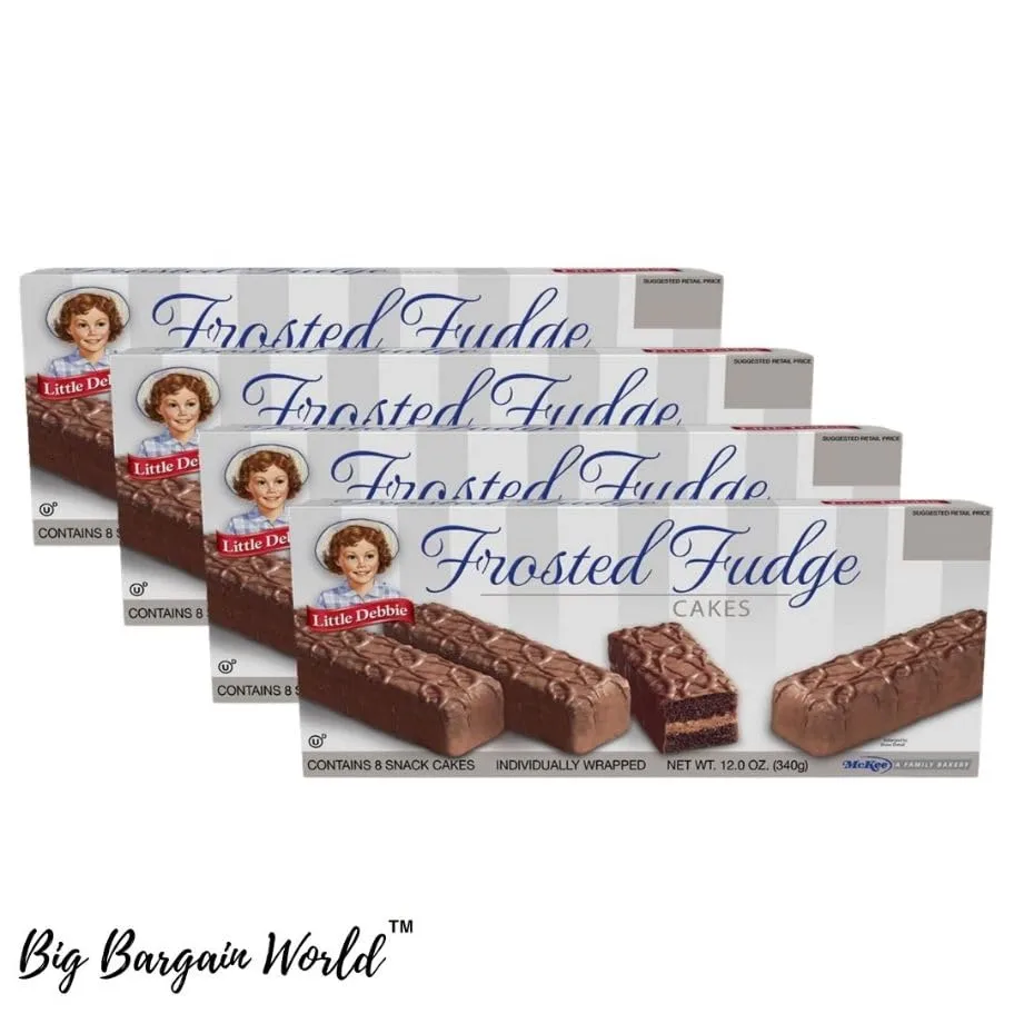 Frosted Fudge Cakes, 12 oz, Pack of 4