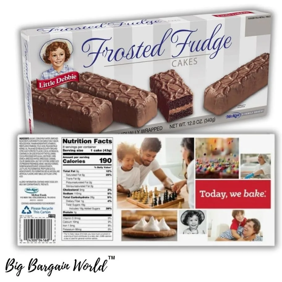 Frosted Fudge Cakes, 12 oz, Pack of 4