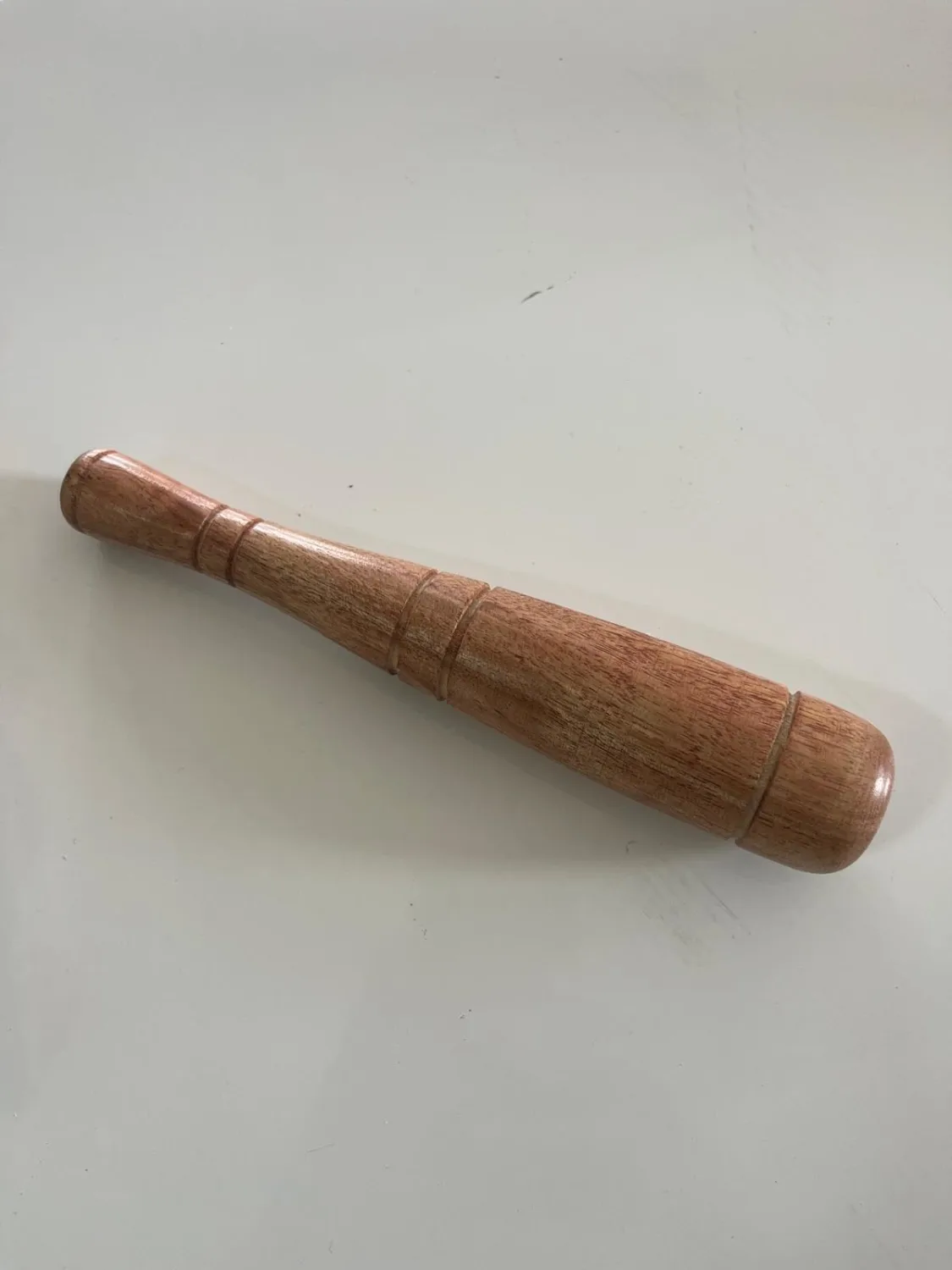 Natural Wooden 8inch Long x1.25Inch Dia Grinding Stick for Food, Spice, Seasonings, Herbs, Papaya Salad, Guacamole and Much More
