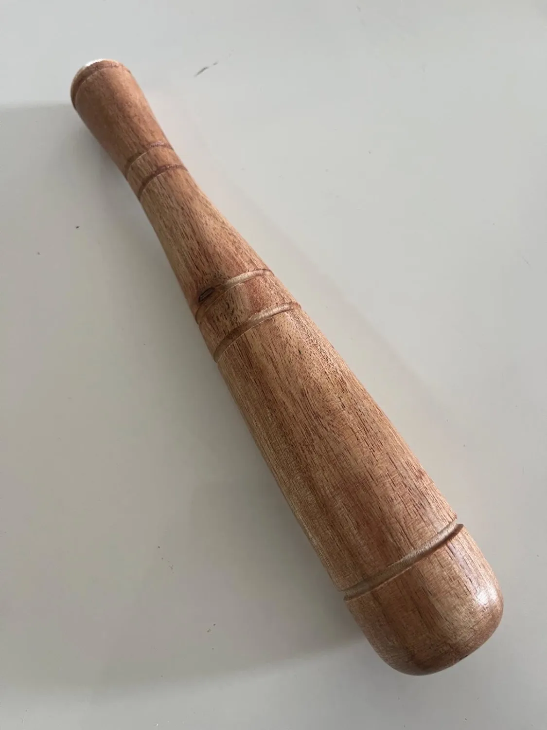 Natural Wooden 8inch Long x1.25Inch Dia Grinding Stick for Food, Spice, Seasonings, Herbs, Papaya Salad, Guacamole and Much More