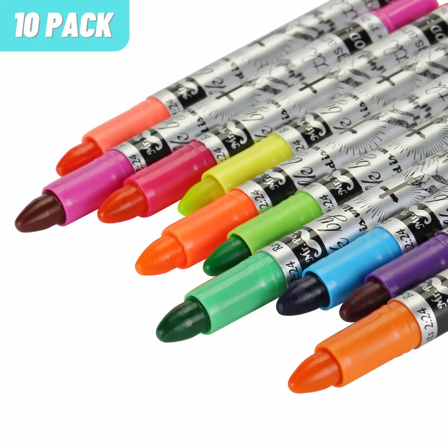 Mr. Pen Bible Highlighters - 10 Pack, No Bleed Gel Highlighters for Bible Marking