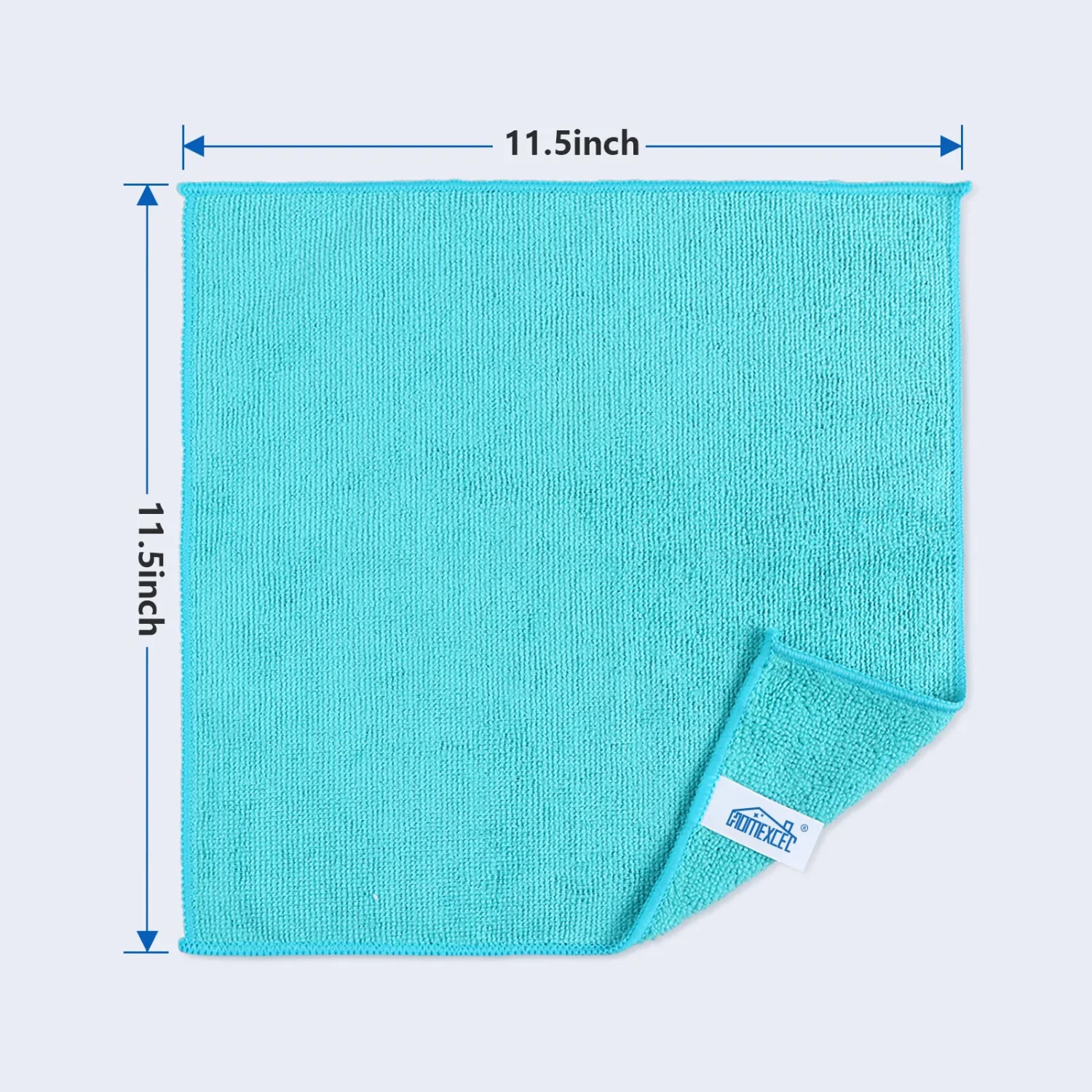 HOMEXCEL Microfiber Cleaning Cloth,24Pack Cleaning Rag,Cleaning Towels with 4 Color Assorted,11.5"X11.5"(Green/Blue/Yellow/Pink)