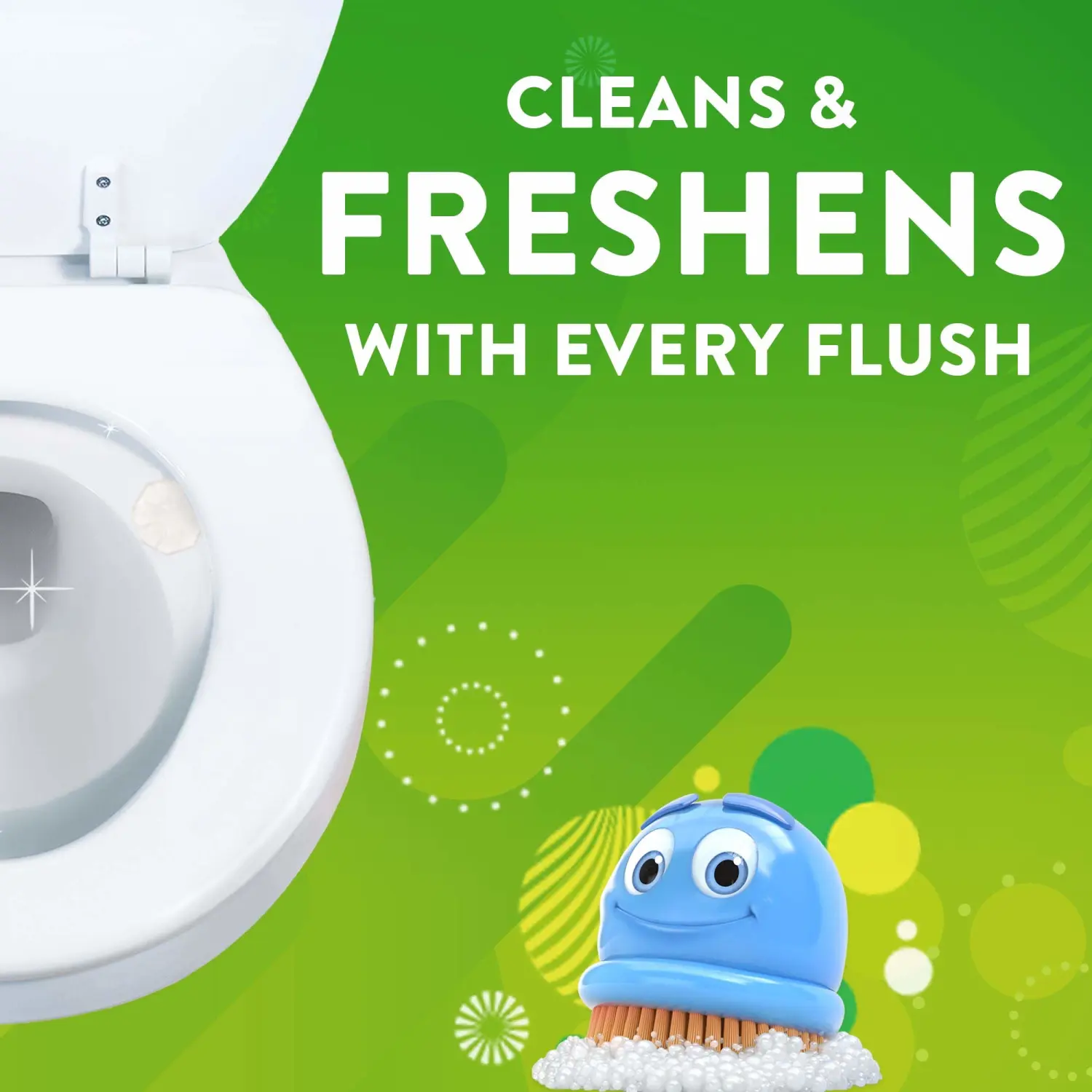 Scrubbing Bubbles Fresh Gel Toilet Bowl Cleaning Stamps, Helps Keep Toilet Clean and Helps Prevent Limescale & Rings, Berry Burst Scent, 6 Stamps