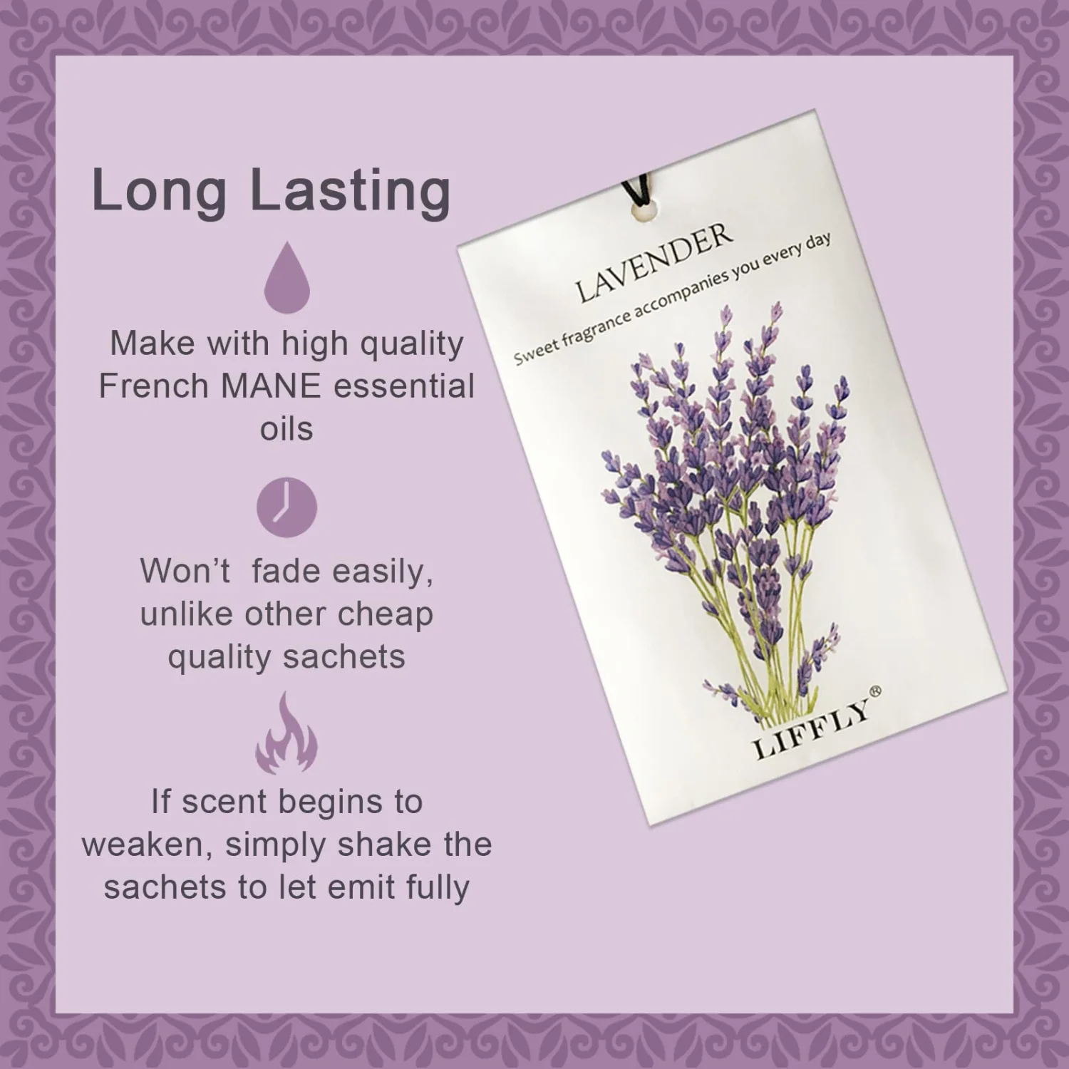 14 Packs Scented Sachets for Drawers and Closets Lavender Fresh Linen Cherry Blossoms White Cotton Lilac Orange Blossoms 6 Different Scent Gift