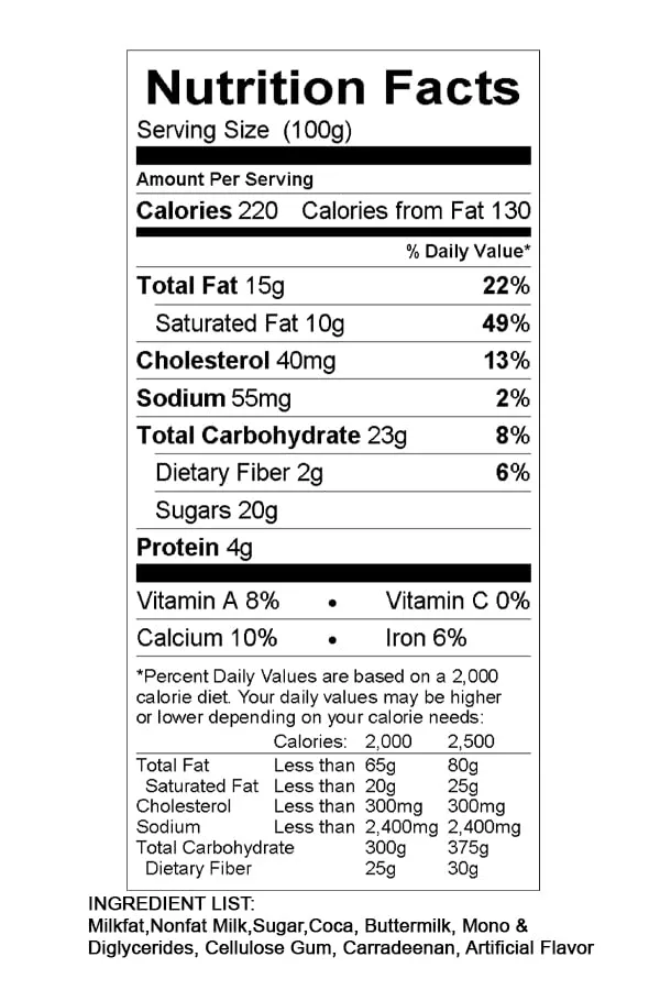 Generic Hollywood Ice Freeze Dried Ice Cream that Does Not Melt (Chocolate Flavor, 1 Ounce)