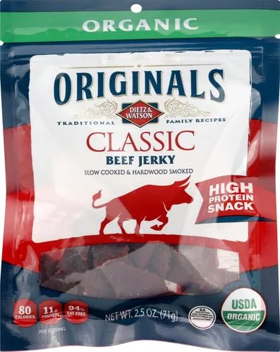 Dietz & Watson Originals Organic Classic Beef Jerky, 2.5 oz