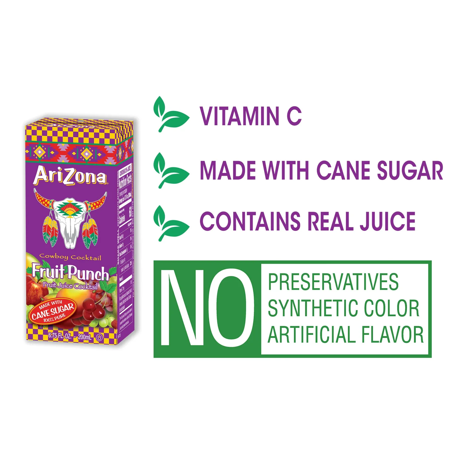 Arizona Fruit Punch Drink, Tetra Box, 216 Fl Oz, Pack of 32