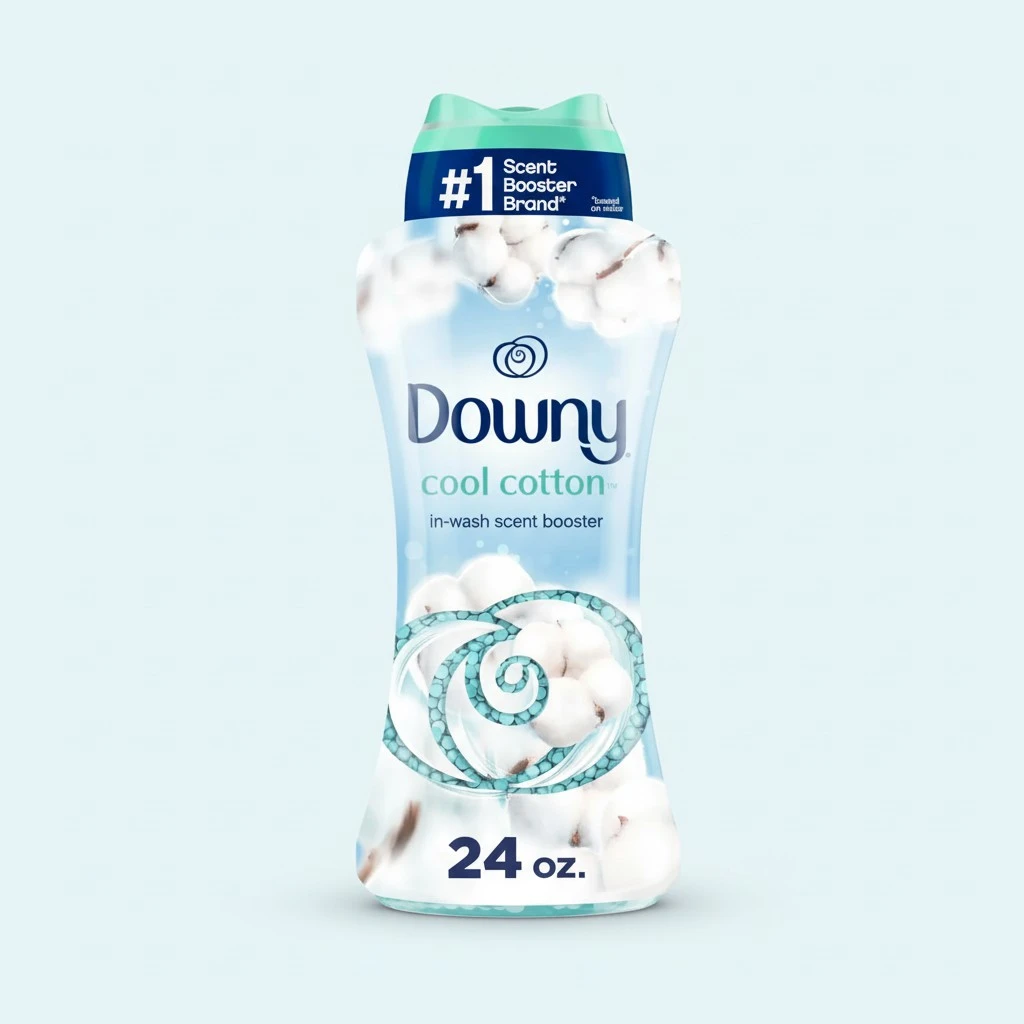 Downy In-Wash Laundry Scent Booster Beads, Cool Cotton, 24 oz