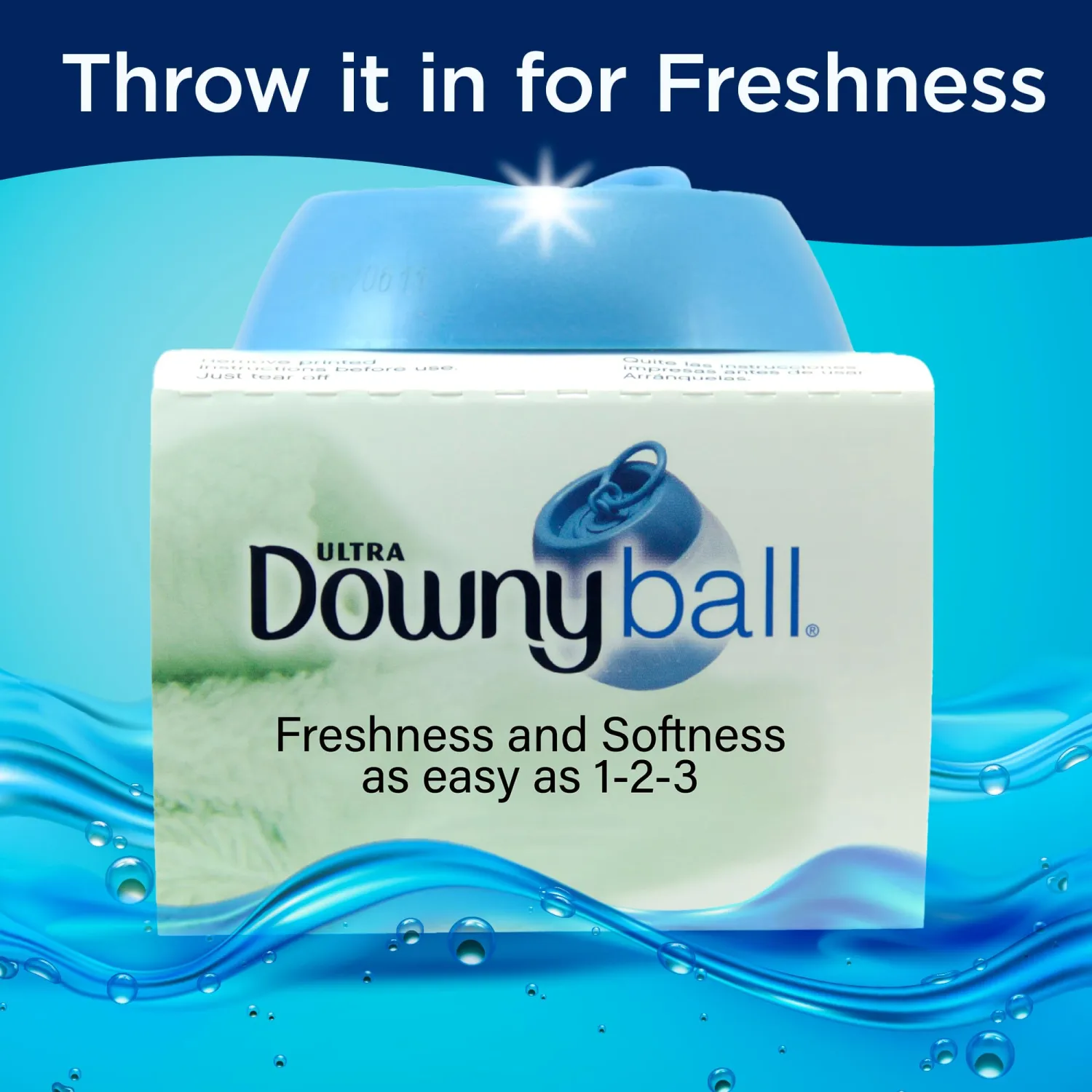 Downy Fabric Softener Dispenser Ball, -3 pk