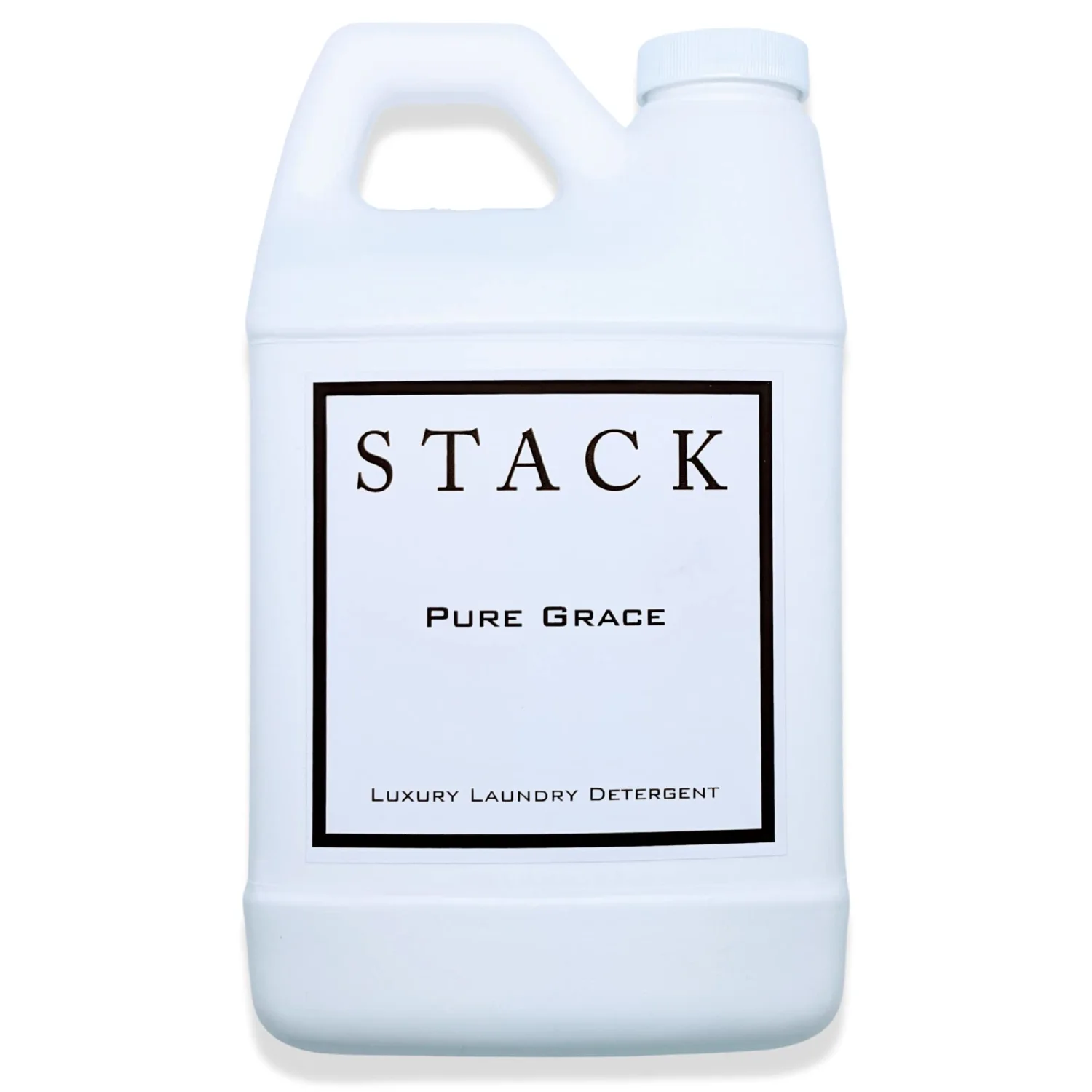 STACK Pure Grace Luxury Laundry Detergent - Premium Scented Laundry Detergent for HE & Standard Washers - Infused With Egyptian Musk and Patchouli - Dye Free Gentle & Effective Cleaning - 32 oz