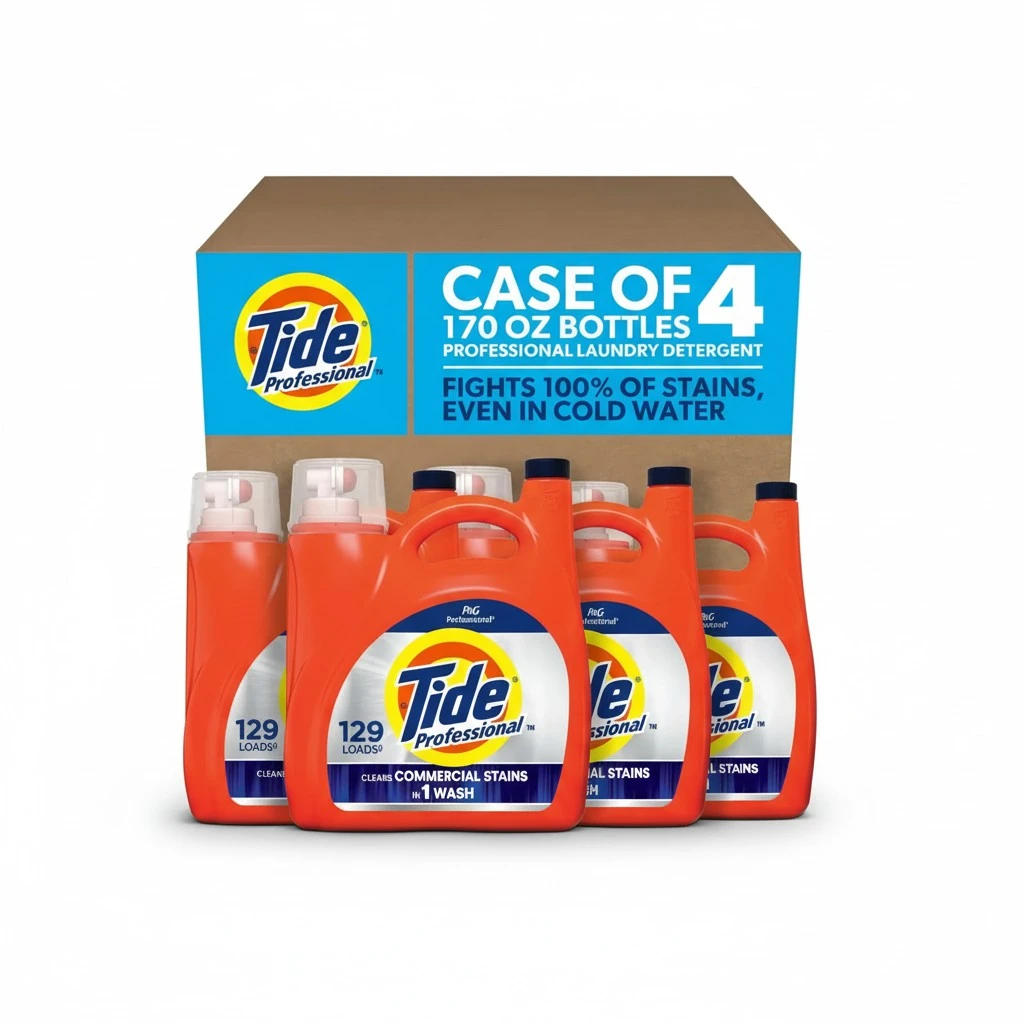 Tide Professional Commercial Liquid Laundry Detergent, 129 loads, 170 Fl oz, For Business Use