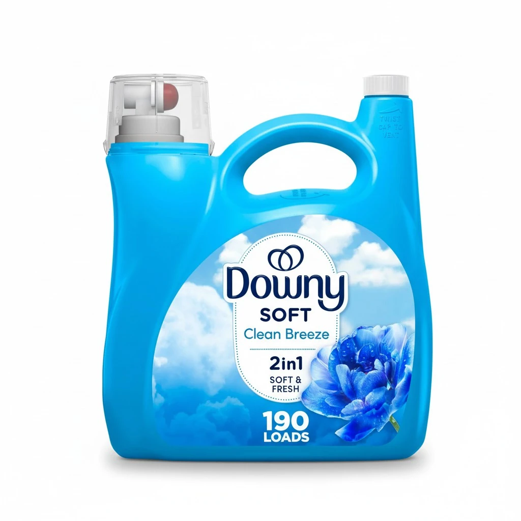 Downy Fabric Softener Liquid, Clean Breeze Scent, 140 fl oz, 190 Loads