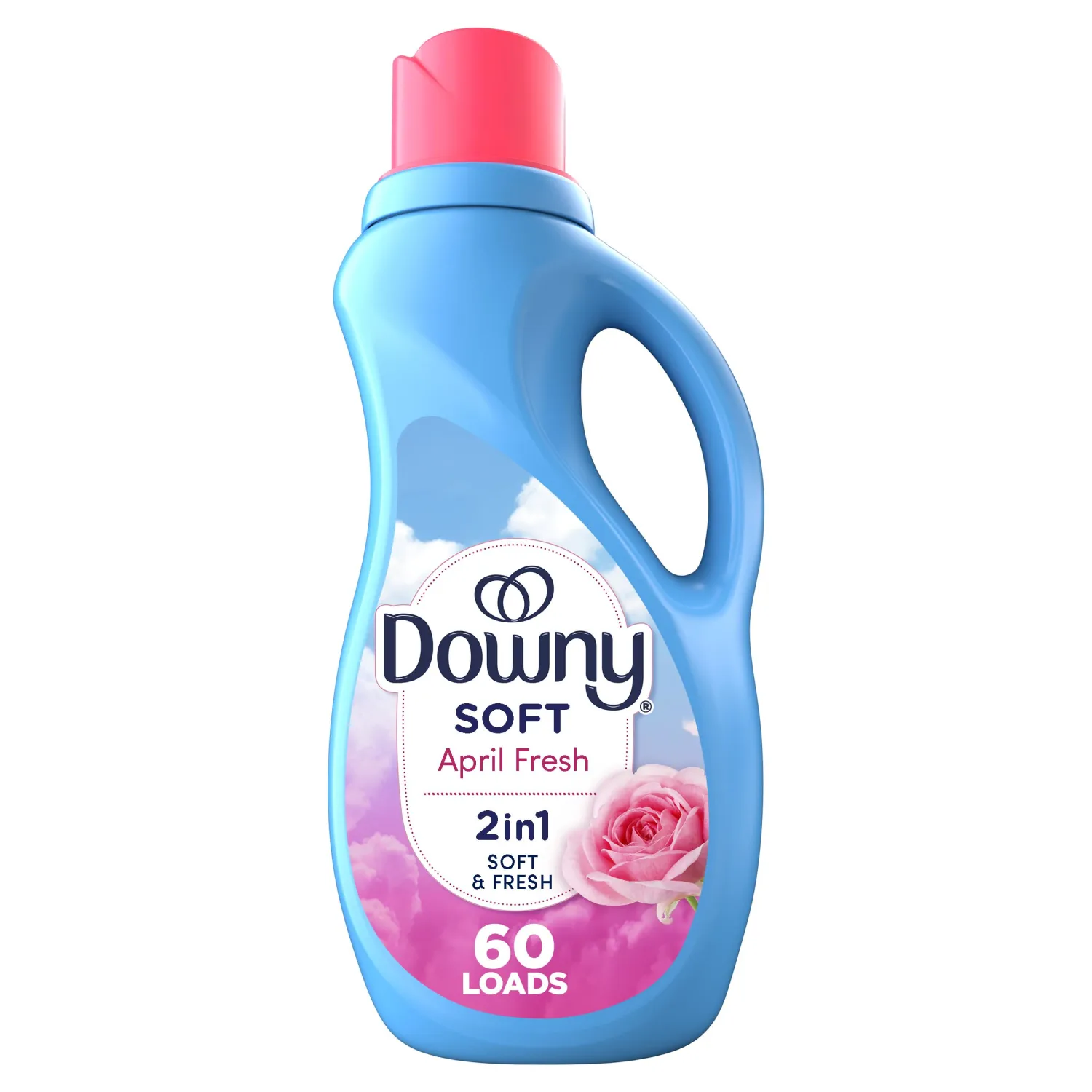 Downy Fabric Softener Liquid, April Fresh Scent, 44 fl oz, 60 Loads
