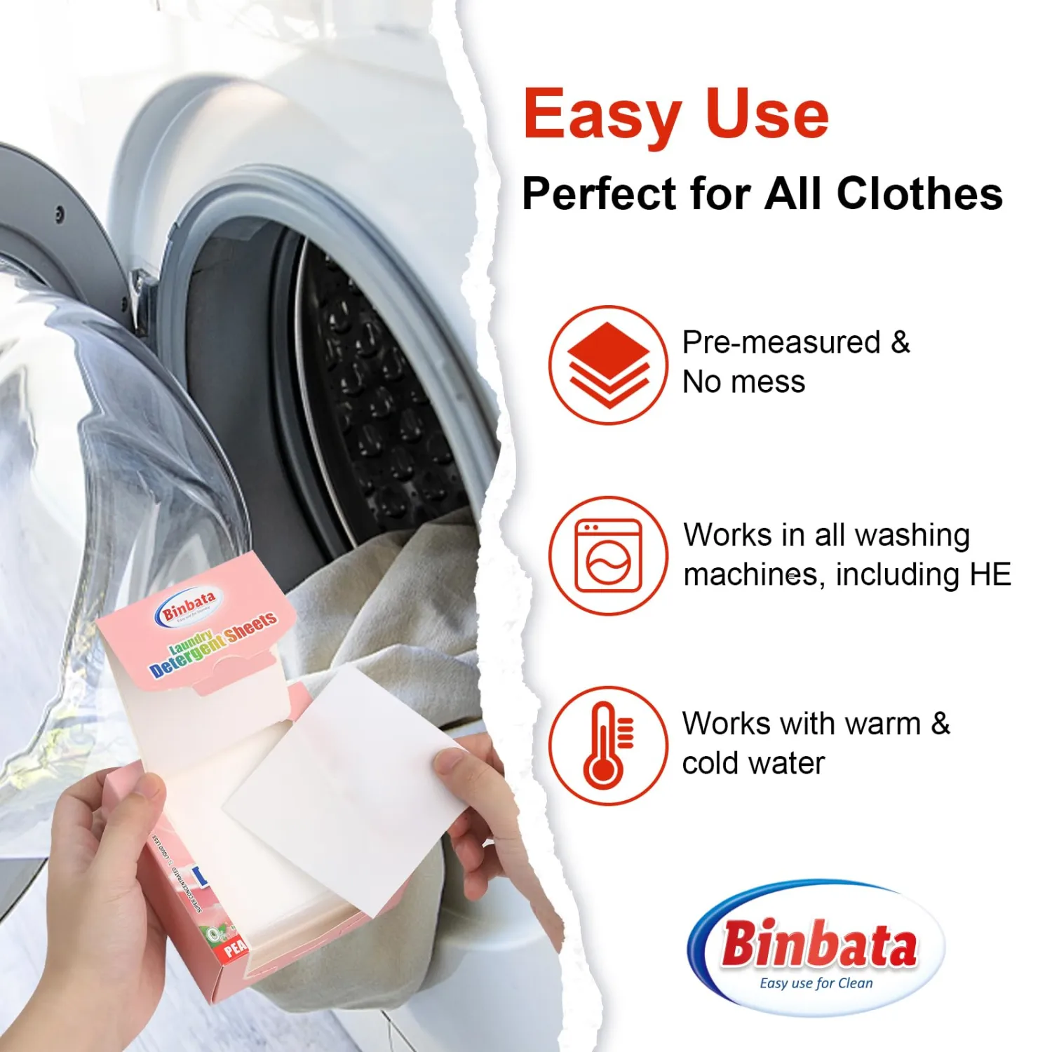 Laundry Detergent Sheets - Up To 128 Loads, Hypoallergenic, Eco-Friendly Peach Scent, Biodegradable, Plastic Free, Liquidless Laundry Sheets Suitable for Sensitive Skin