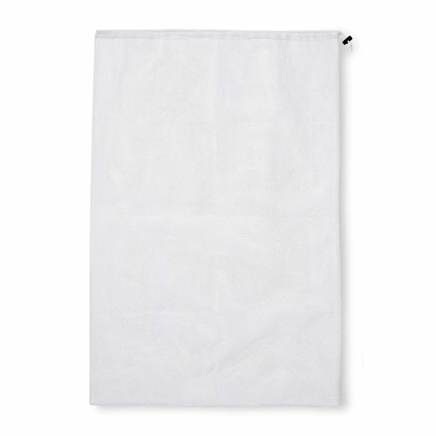 Casafield 24" x 36" Large Mesh Drawstring Laundry or Equipment Bag - Heavy-Duty Washable Net - White