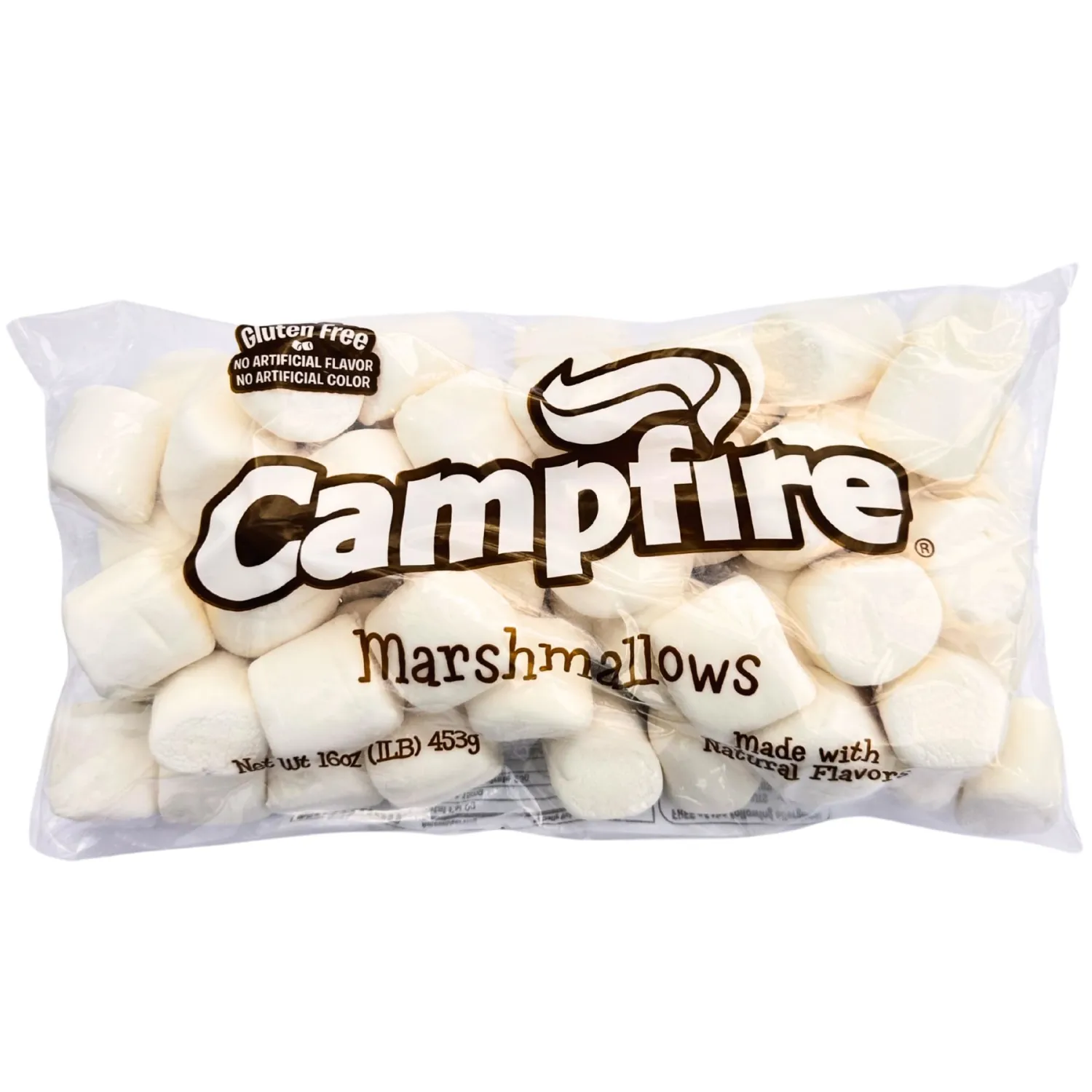1 lb Large White Marshmallows – Made with Natural Vanilla, No Artificial Flavors – Perfect for S’Mores, Baking & Hot Chocolate