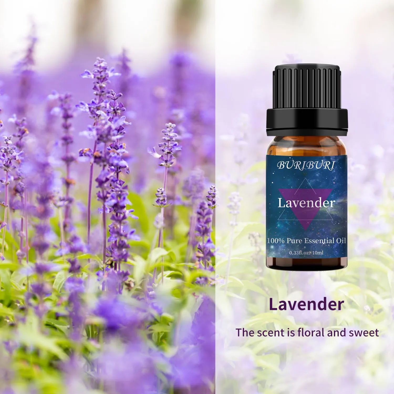 Lavender and Sandalwood Essential Oil, 100% Pure, Undiluted, Natural, Organic Aromatherapy Essential Oils Gift Set, 10MLx2