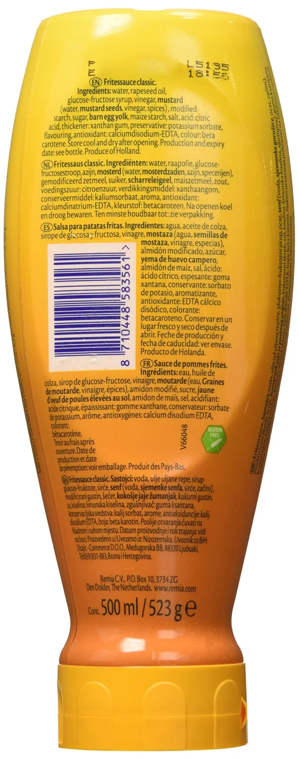 Frite Sauce Classic, Fritessaus (Remia) 16.9 oz (500ml)