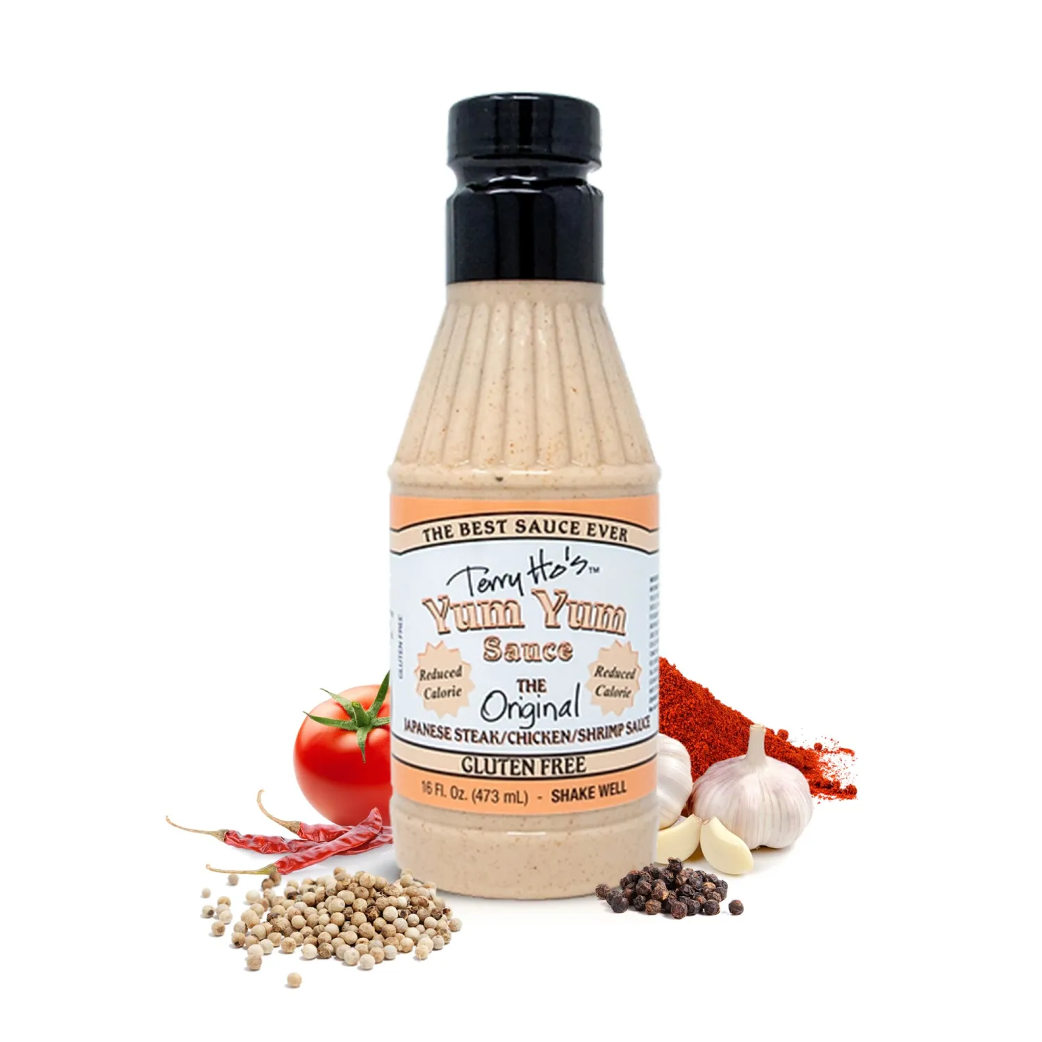 Terry Ho's Reduced Calories Yum Yum Sauce 16 oz – Low Calorie, Japanese Mayo-Based Sauce for Dipping, Marinades & Dressings – Perfect with Multiple Cuisine Styles