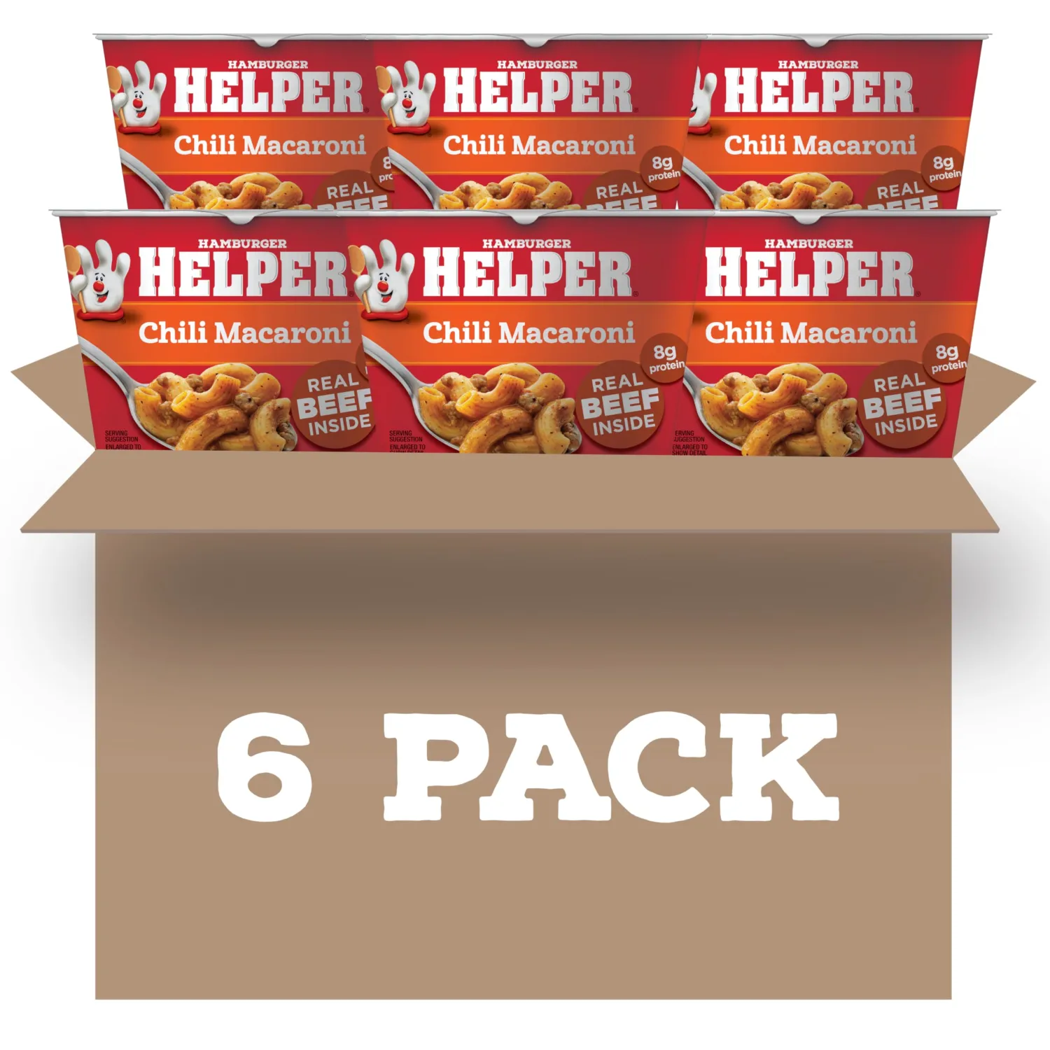 Helper Chili Macaroni Microwave Cup, 2 oz, 6 per Case