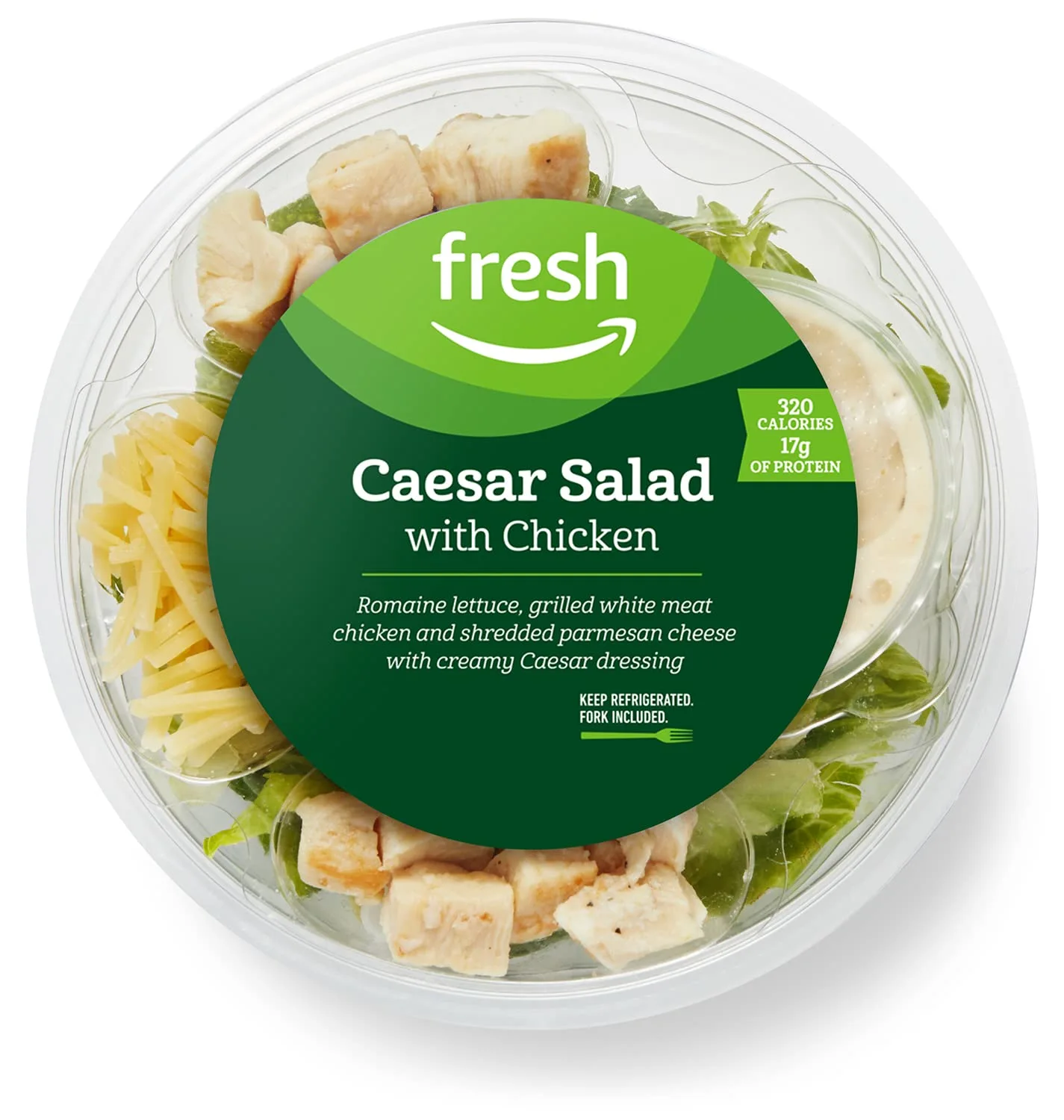 Amazon Fresh Brand, Caesar Salad with Chicken, 6.25 Oz