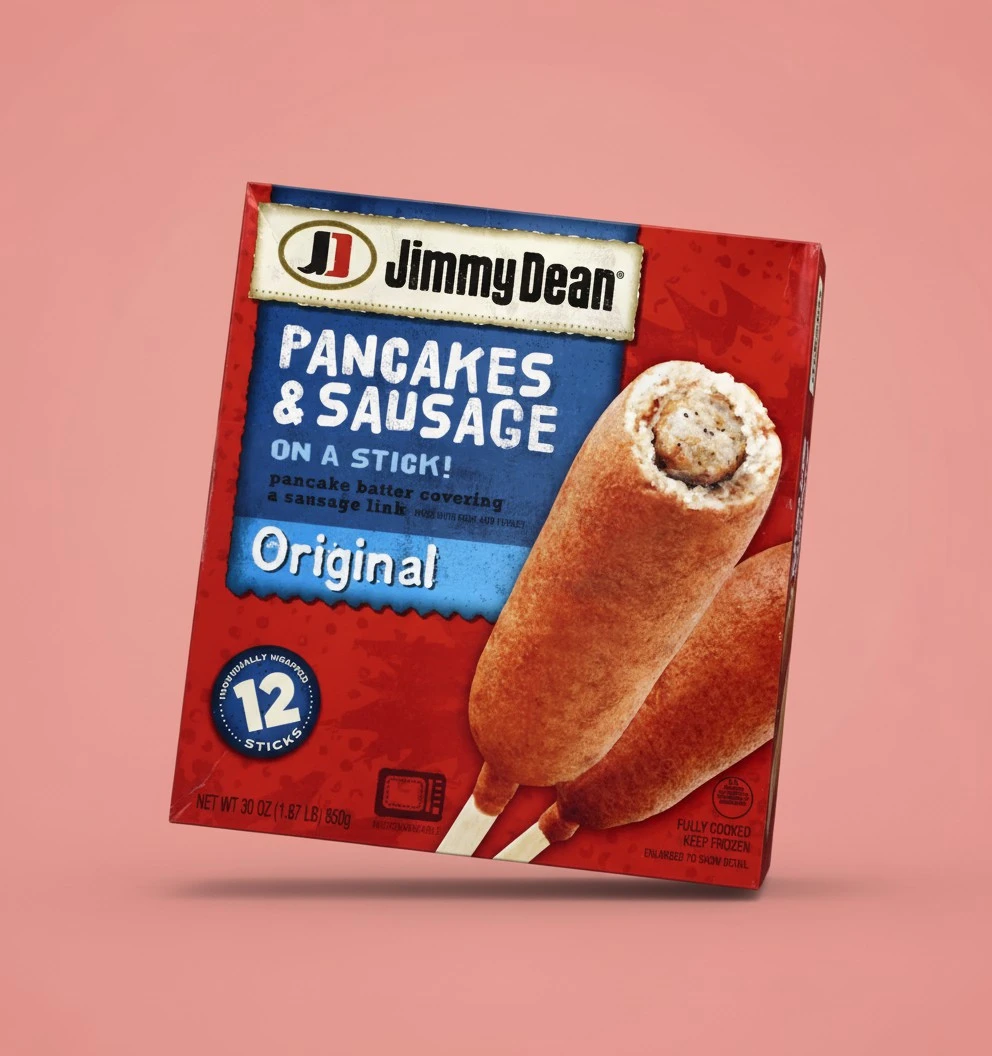 Jimmy Dean Pancakes and Sausage on a Stick Frozen Breakfast, 12 Count
