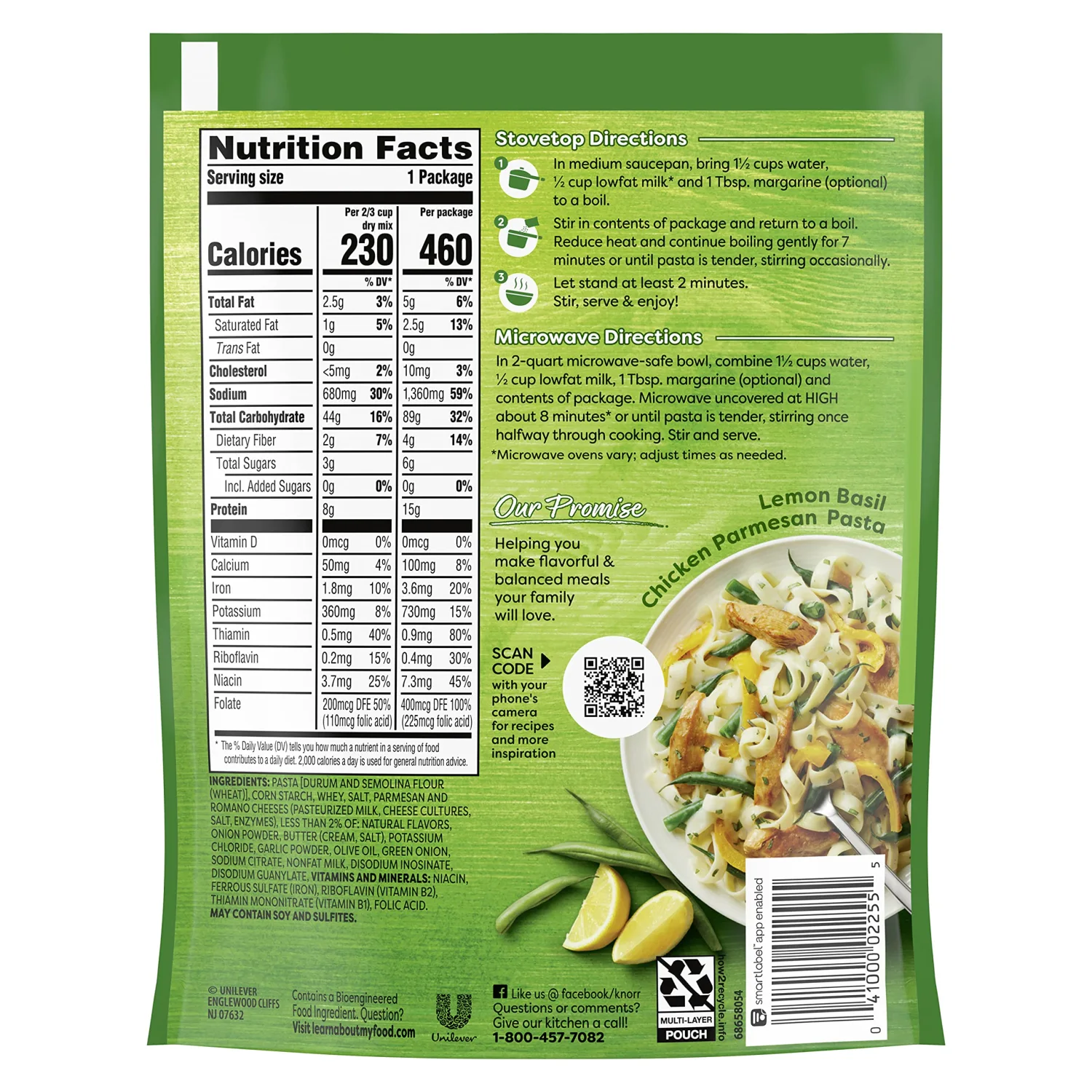 Knorr Pasta Sides Pasta Side Dish, Parmesan 4.3 Oz (Pack of 16)