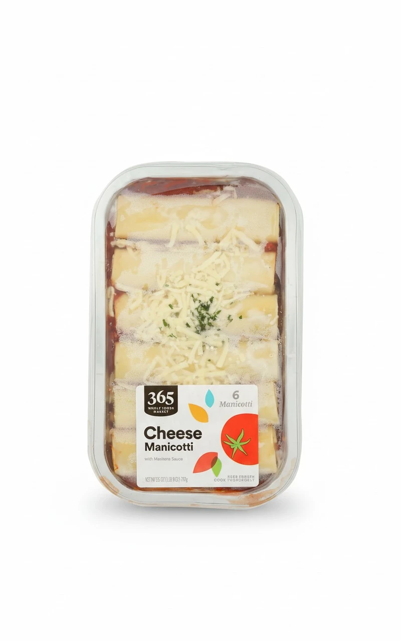 365 by Whole Foods Market Family-Size Cheese Manicotti, 25 Ounce