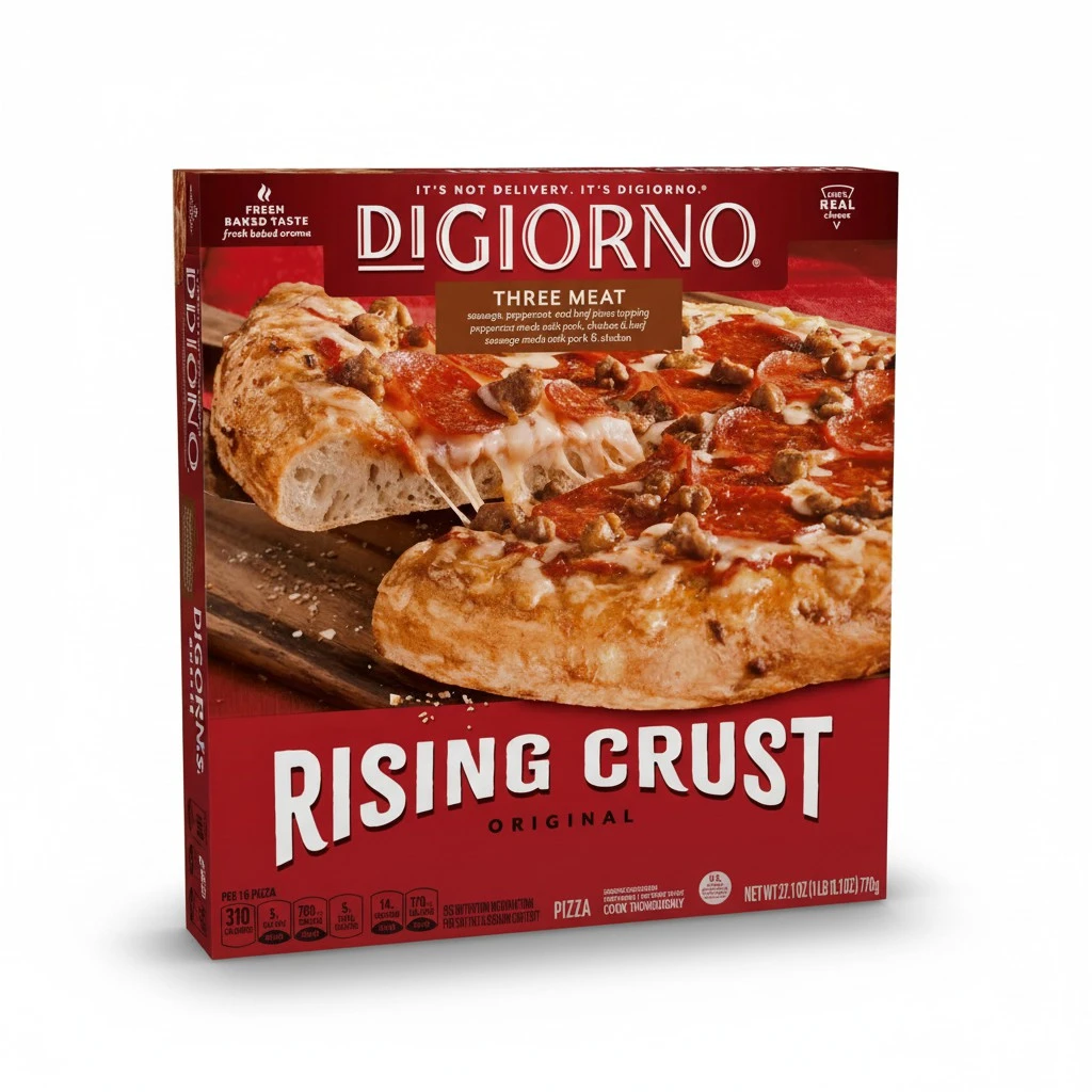 Digiorno Frozen Pizza, Rising Crust Three Meat Pizza, 27.1Oz (Frozen) 27.1 oz