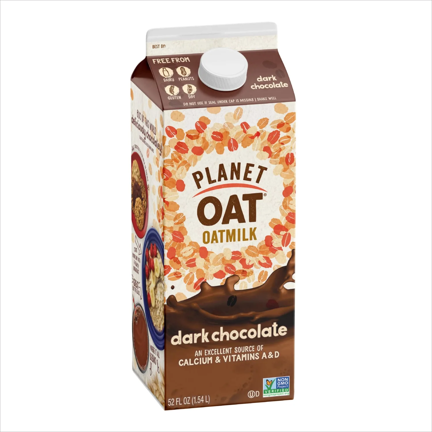 Planet Oat Oatmilk, Dark Chocolate, 52 Fluid Ounce