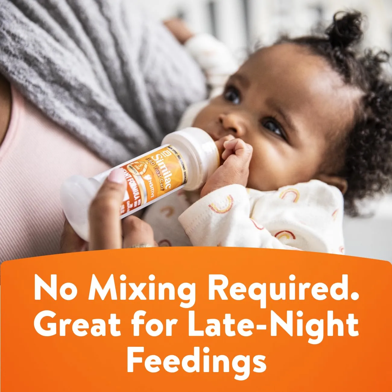 Similac 360 Total Care Sensitive Infant Formula for Fussiness & Gas Due to Lactose Sensitivity, Has 5 HMO Prebiotics, Non-GMO, Baby Formula, Ready to Feed, 2-fl-oz Bottle, Pack of 12