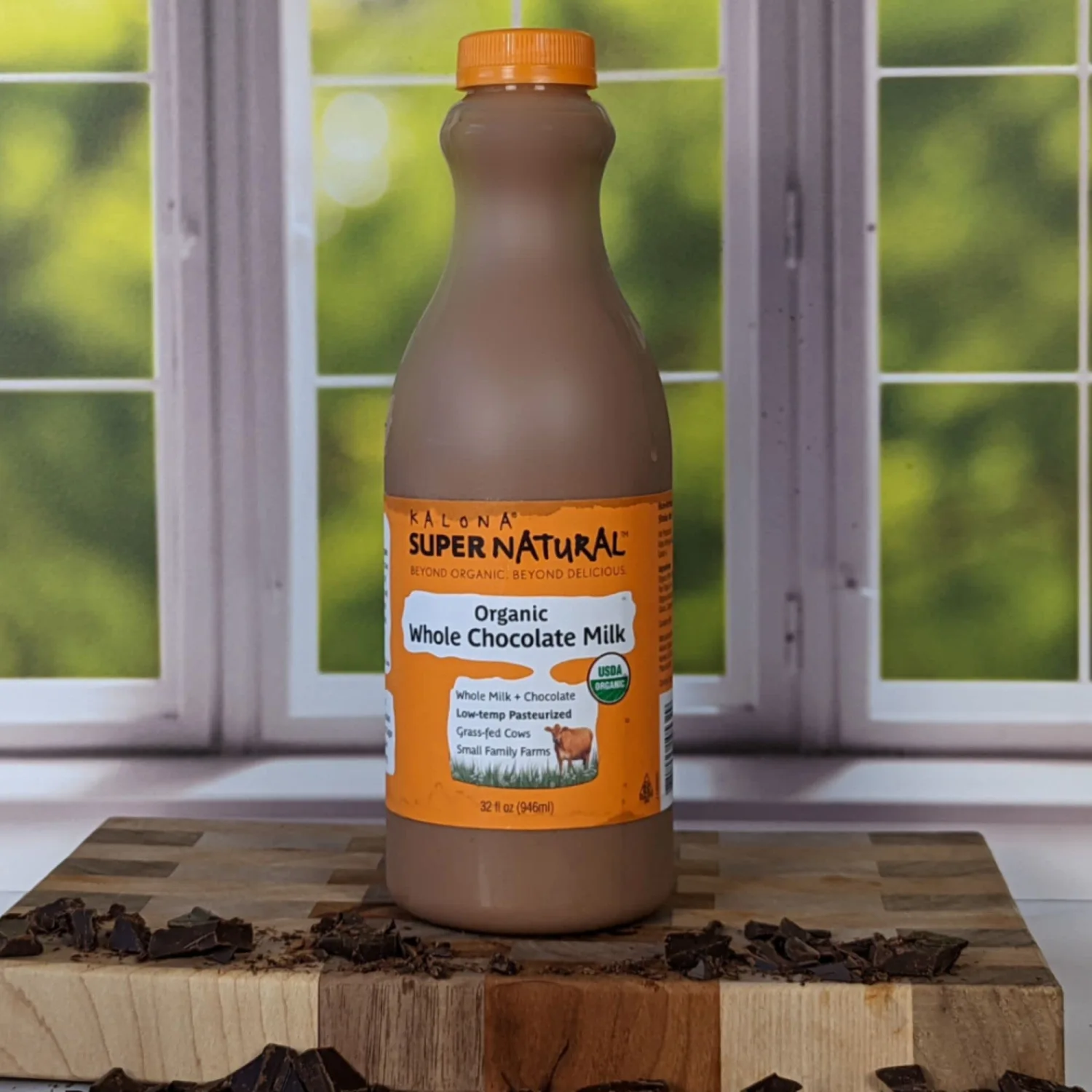 Kalona SuperNatural Organic Whole Chocolate Milk, 32 Fl oz