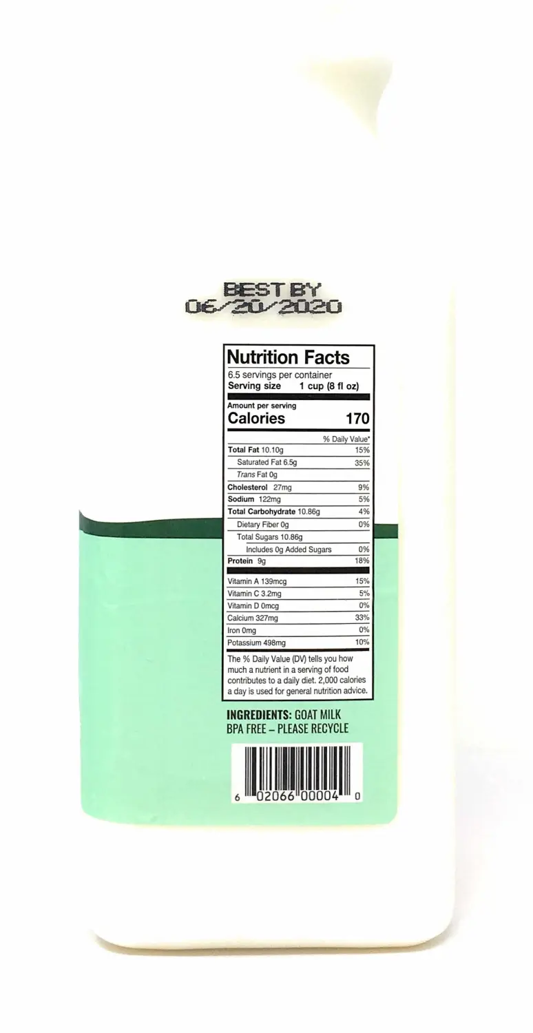 Summerhill Dairy, Milk Goat Pasturized, 52 Fl Oz
