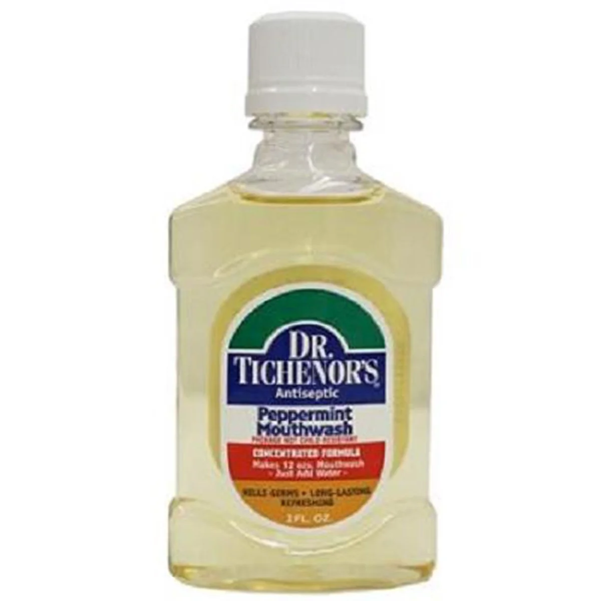 Dr.Tichenors Peppermint Mouthwash, 1 Count - 2oz Bottle (Toothache & Mouth Remedy)