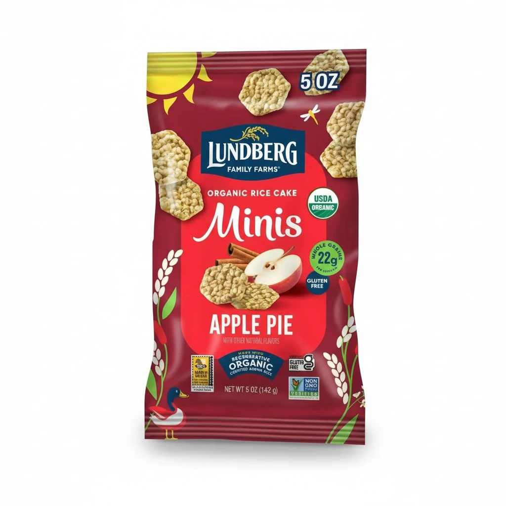 Lundberg Minis Apple Pie Organic Rice Cakes 5 Oz