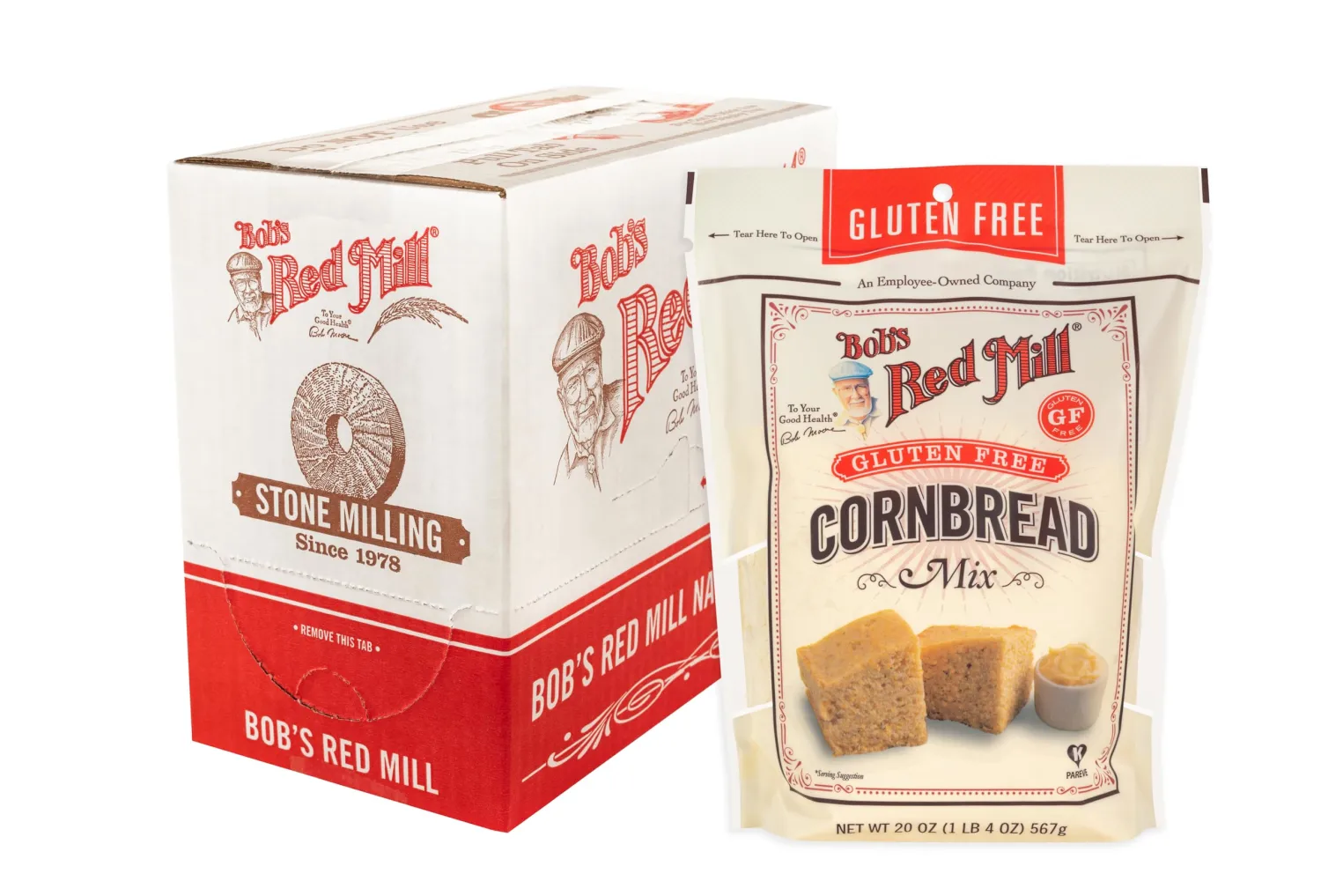 Bob's Red Mill Gluten Free Cornbread Mix, 20 oz (Pack of 1) - Gluten Free, Kosher