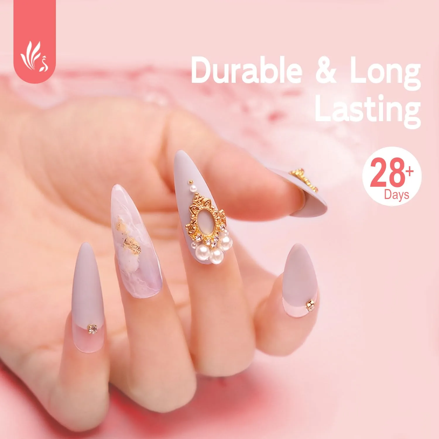 Lavender Violets 15ml Acid Free Professional Nail Dehydrator Prep for UV Gel Polish Acrylic Nails Fast Dry Natural Nail Manicure Bonder 0.52oz A107
