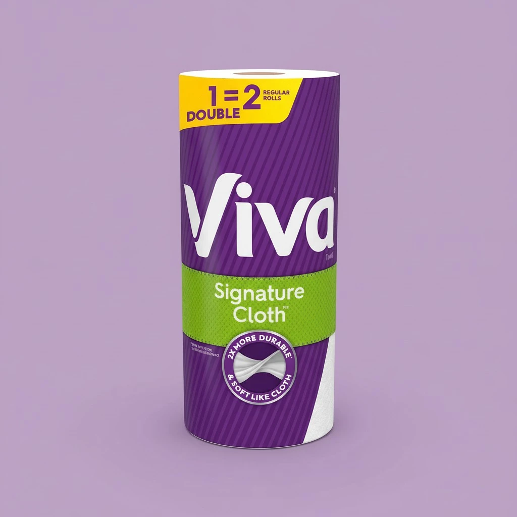 Viva Signature Cloth Paper Towels, Choose-A-Sheet - 1 Double Roll (94 Sheets per Roll)