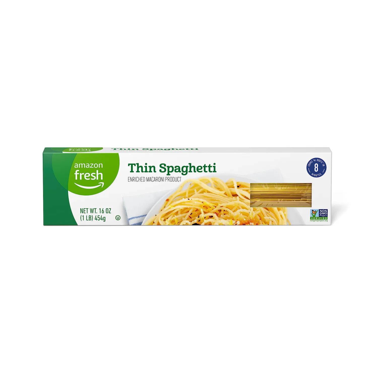 Amazon Fresh, Thin Spaghetti Pasta, 16 Oz