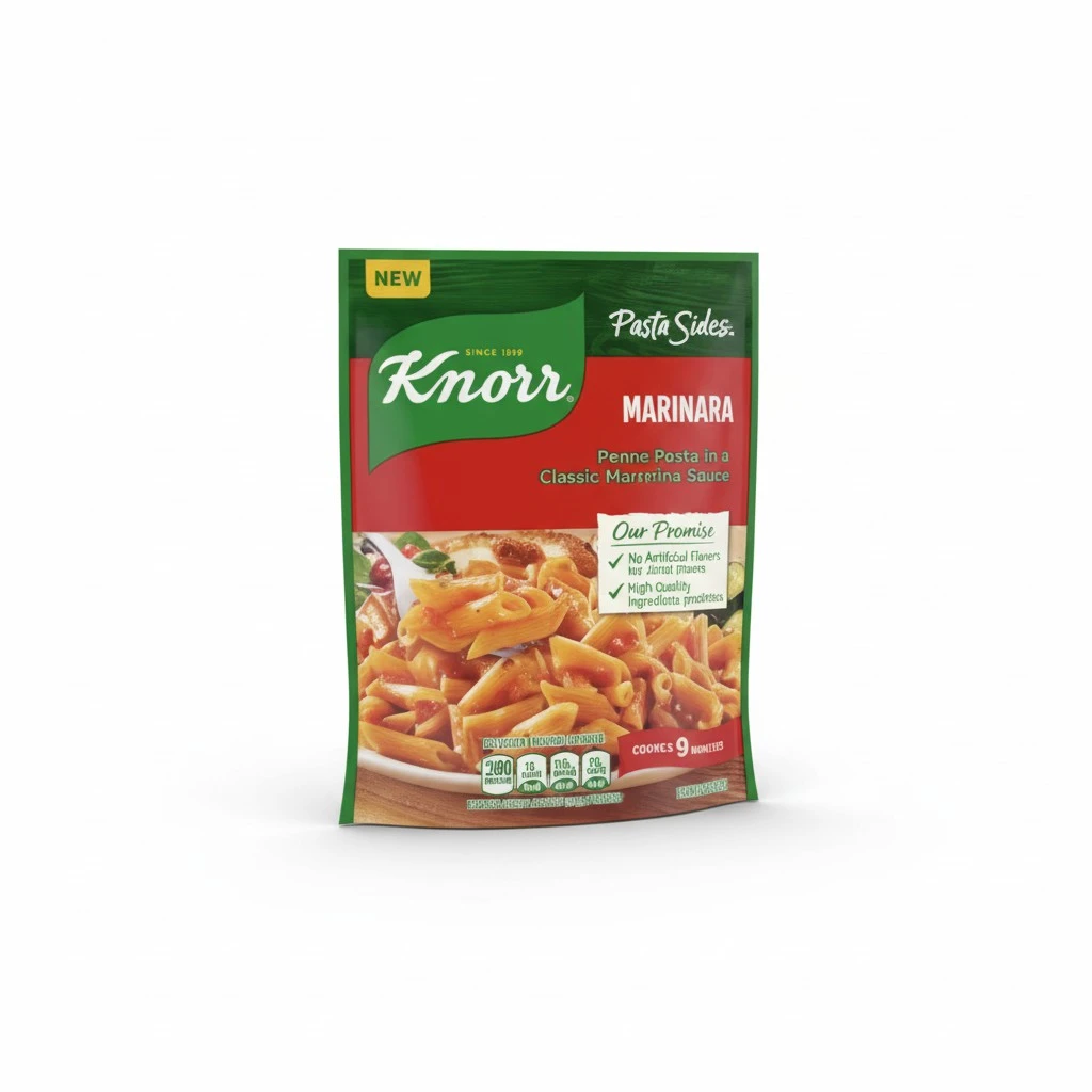 Knorr Pasta Sides Marinara Pasta 8 ct for a Delicious + Quick Side Dish, with No Artificial Flavors or Preservatives, 4.4 oz