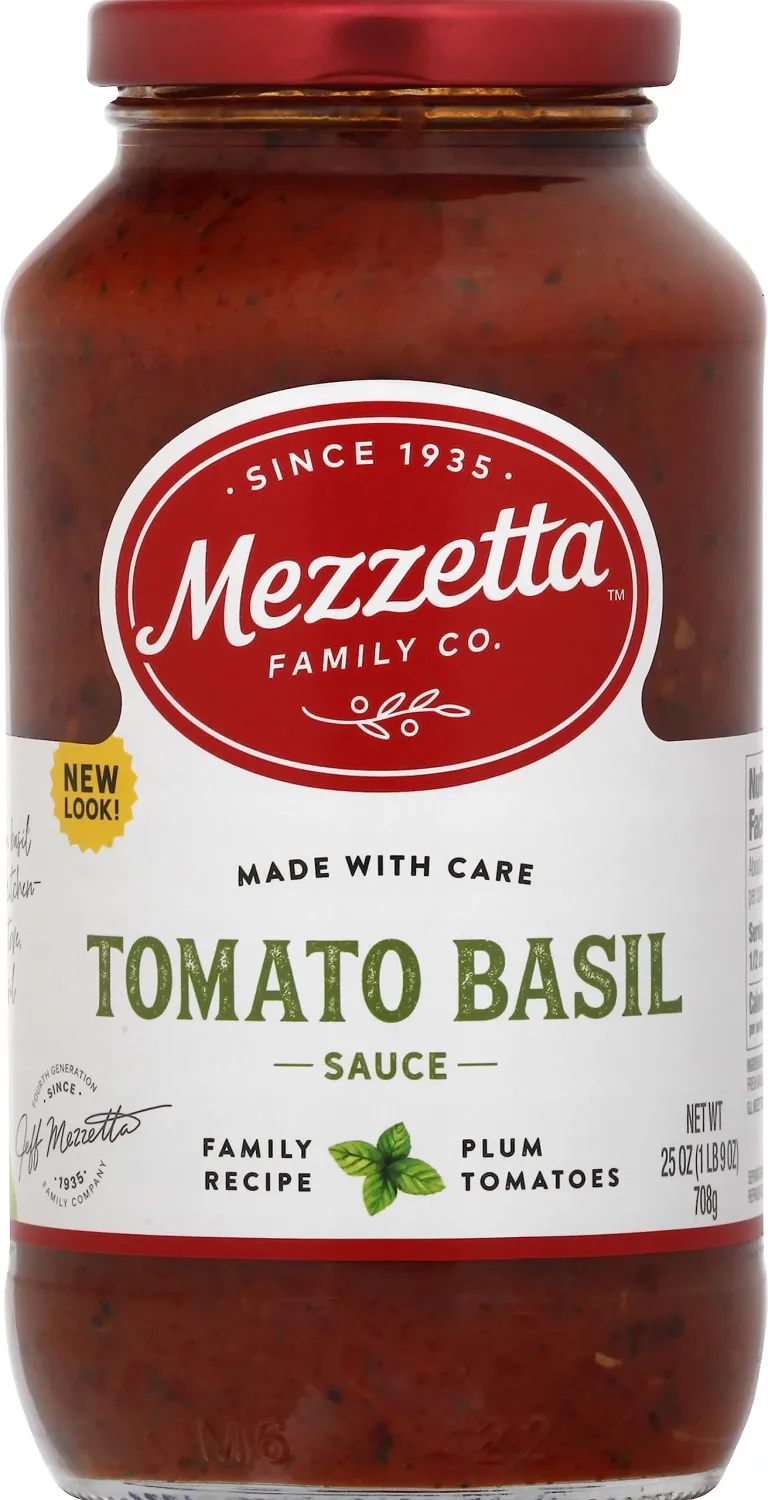 Mezzetta Pasta Sauce, Tomato Basil, 25 oz