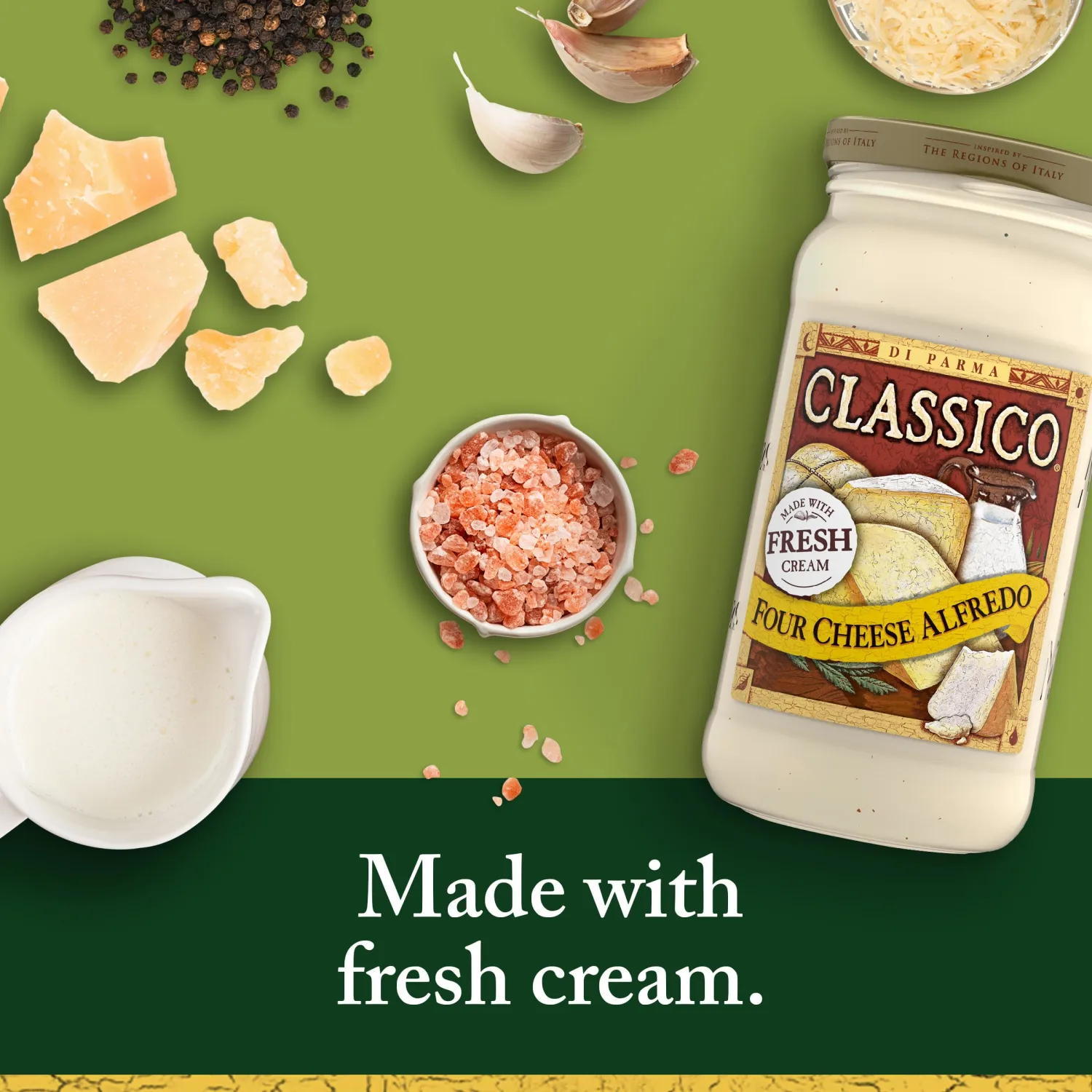 Classico Four Cheese Alfredo Pasta Sauce, 15 oz. Jar
