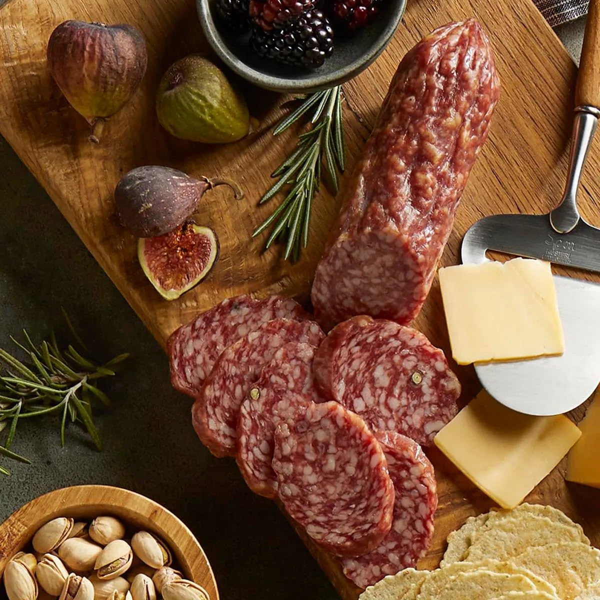 COLAMECO'S All Natural Uncured Genoa Salami Chub - Authentic Italian Flavor - Humanely Raised Pork - Dairy-Free, Gluten Free Salami, 6 oz