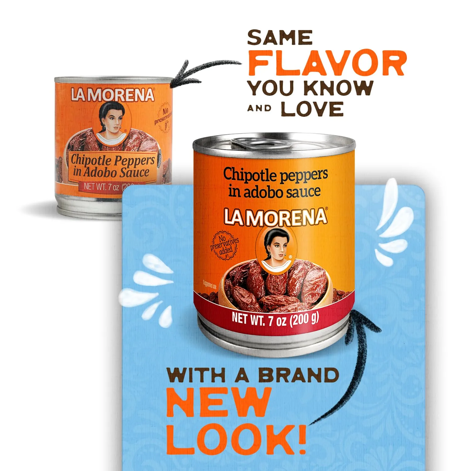 La Morena Chipotle peppers In Adobo sauce 7 oz (Packaging may vary)