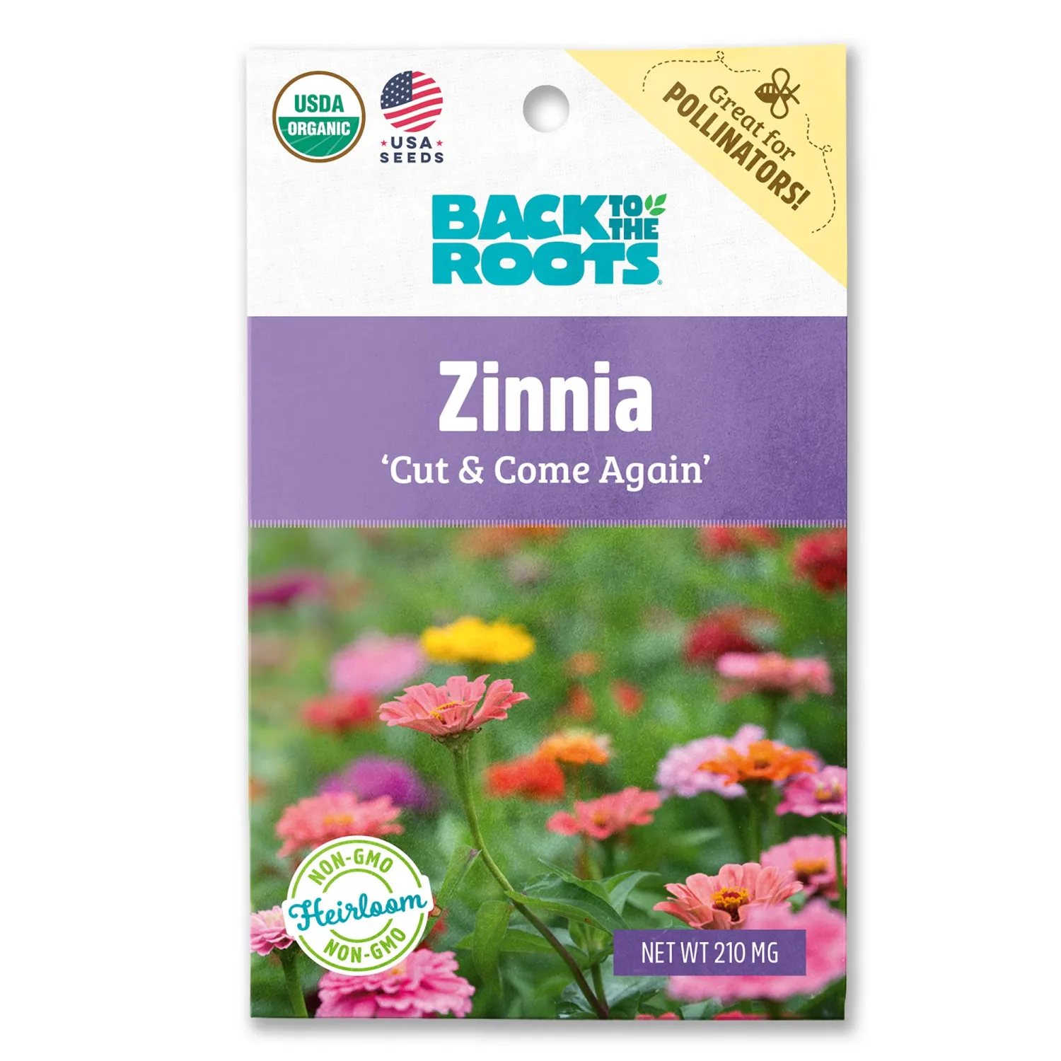Seed Packet - Zinnia 'Cut and Come Again' 210mg