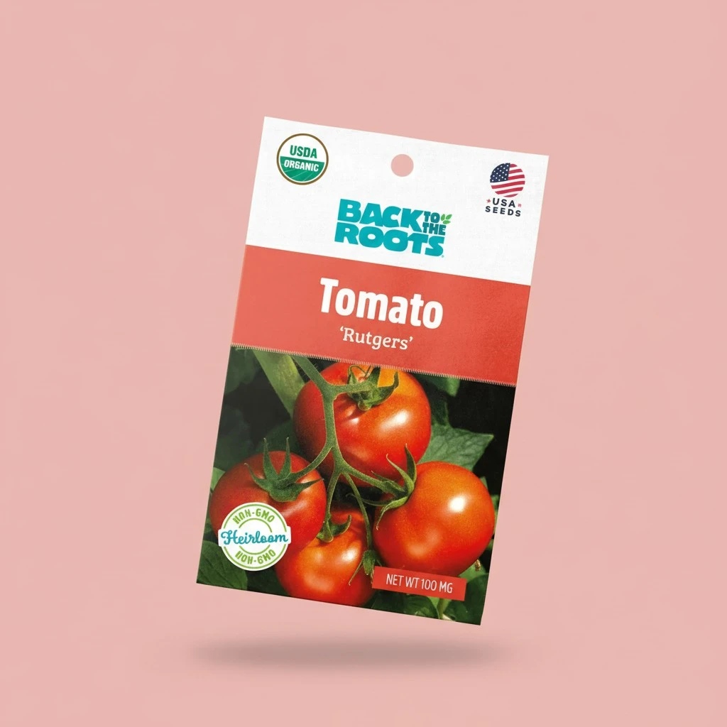 Back to the Roots - 100% Organic Seed Packet - Tomato 'Rutgers' 140mg